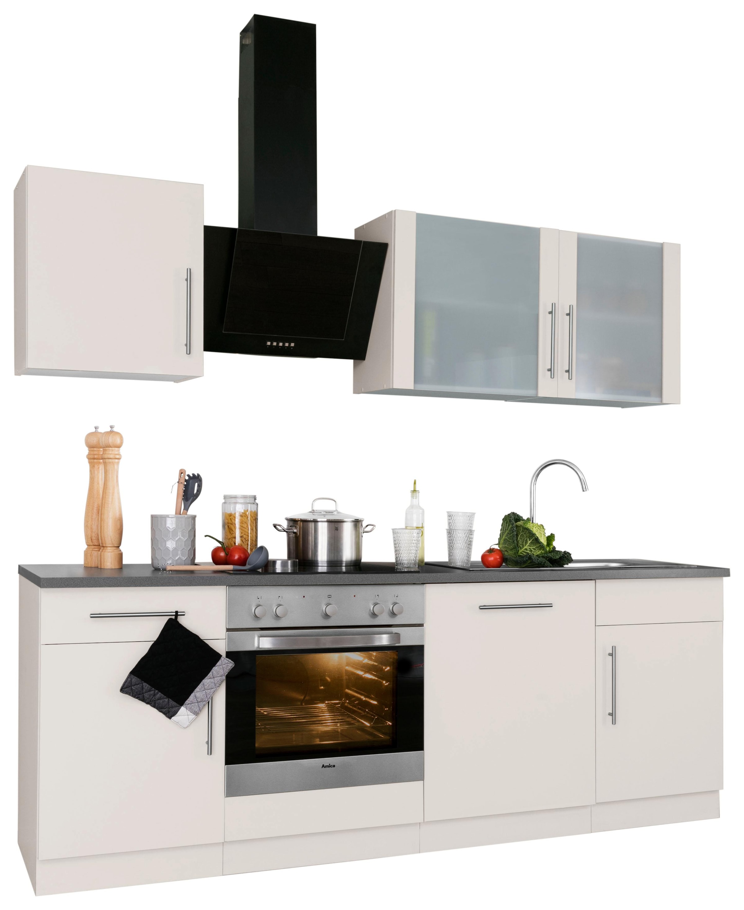 wiho Küchen Küchenzeile »Cali«, bei cm mit OTTO E-Geräten, Breite online 220