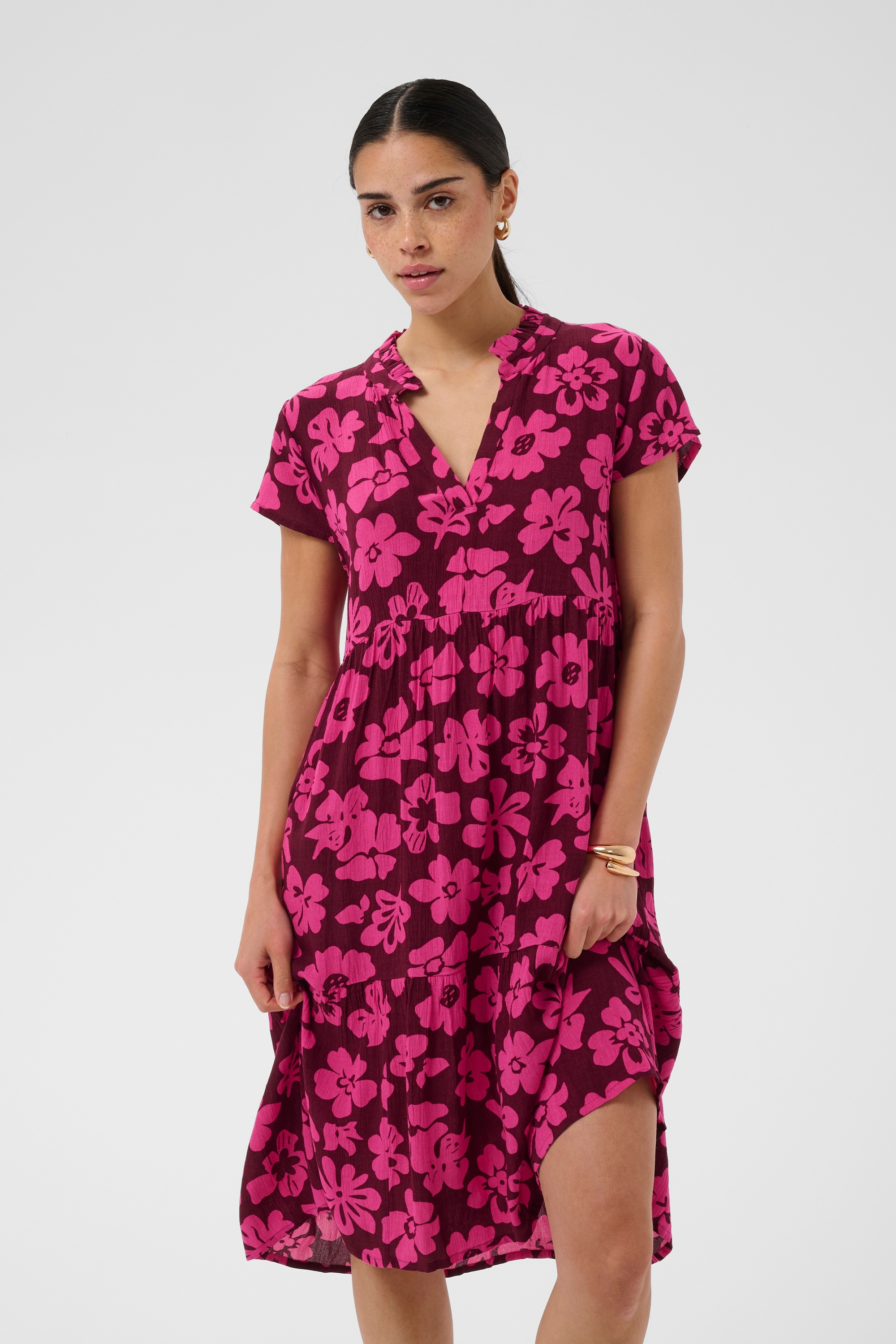 KAFFE Midikleid »Kleid KAmarianah«