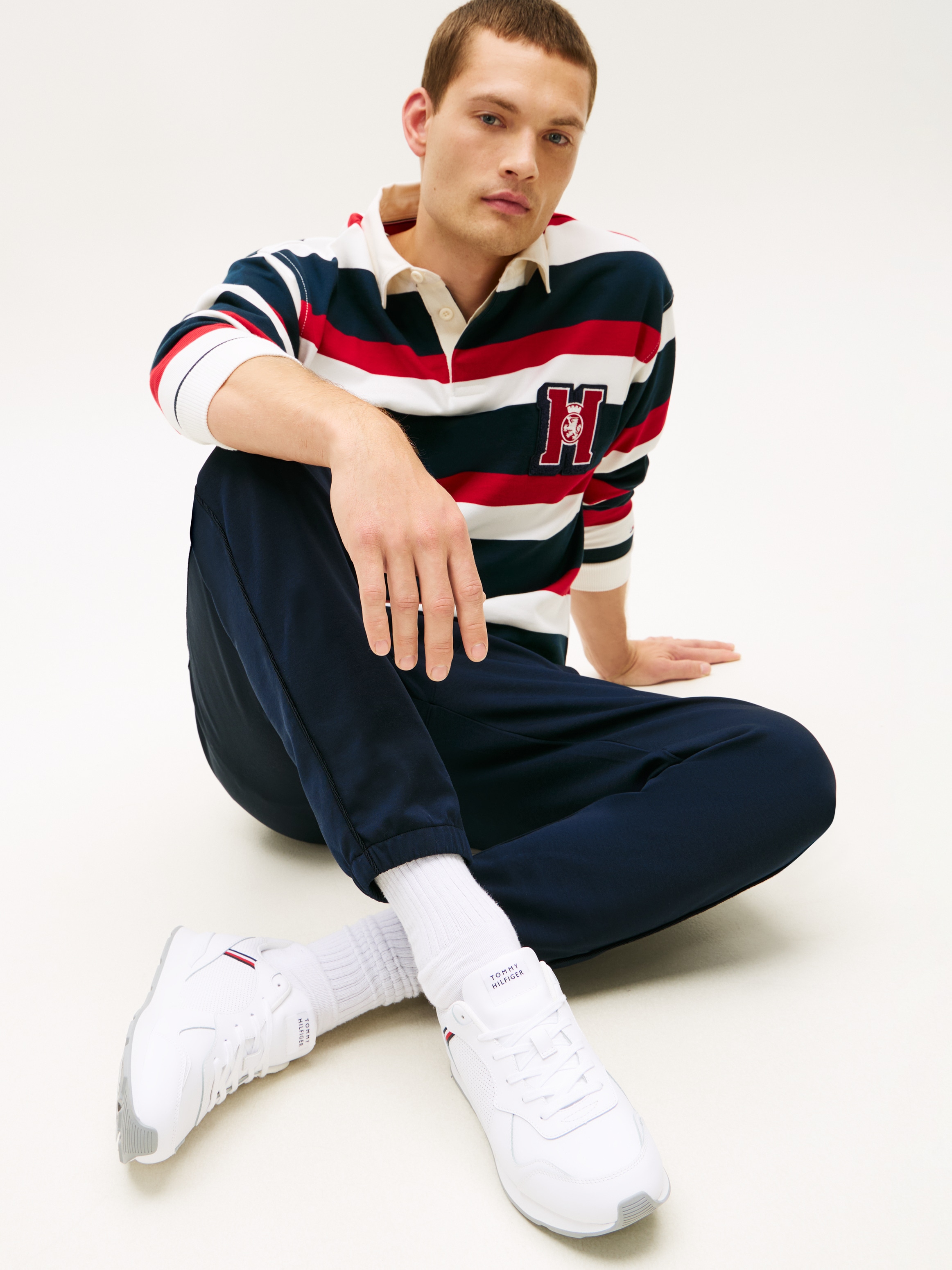 Tommy Hilfiger Sneaker »MAXLITE 1A«  , Freizeitschuh, Halbschuh, Schnürschuh, Streifen in Tommy Farben