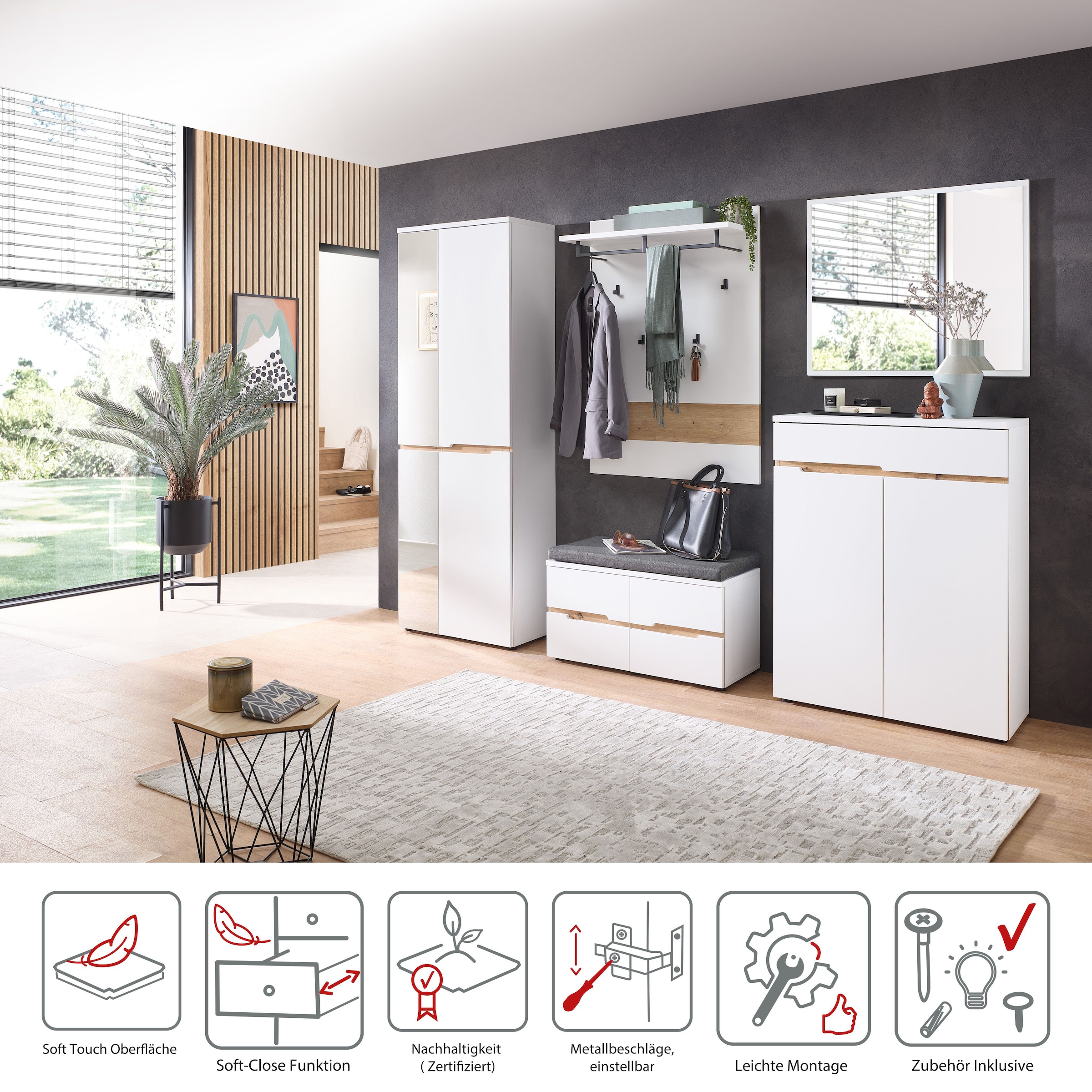 Innostyle Schuhschrank »Memphis Schuhschrank, 80x107x38cm (B/H/T)« 1 Stk. tlg.