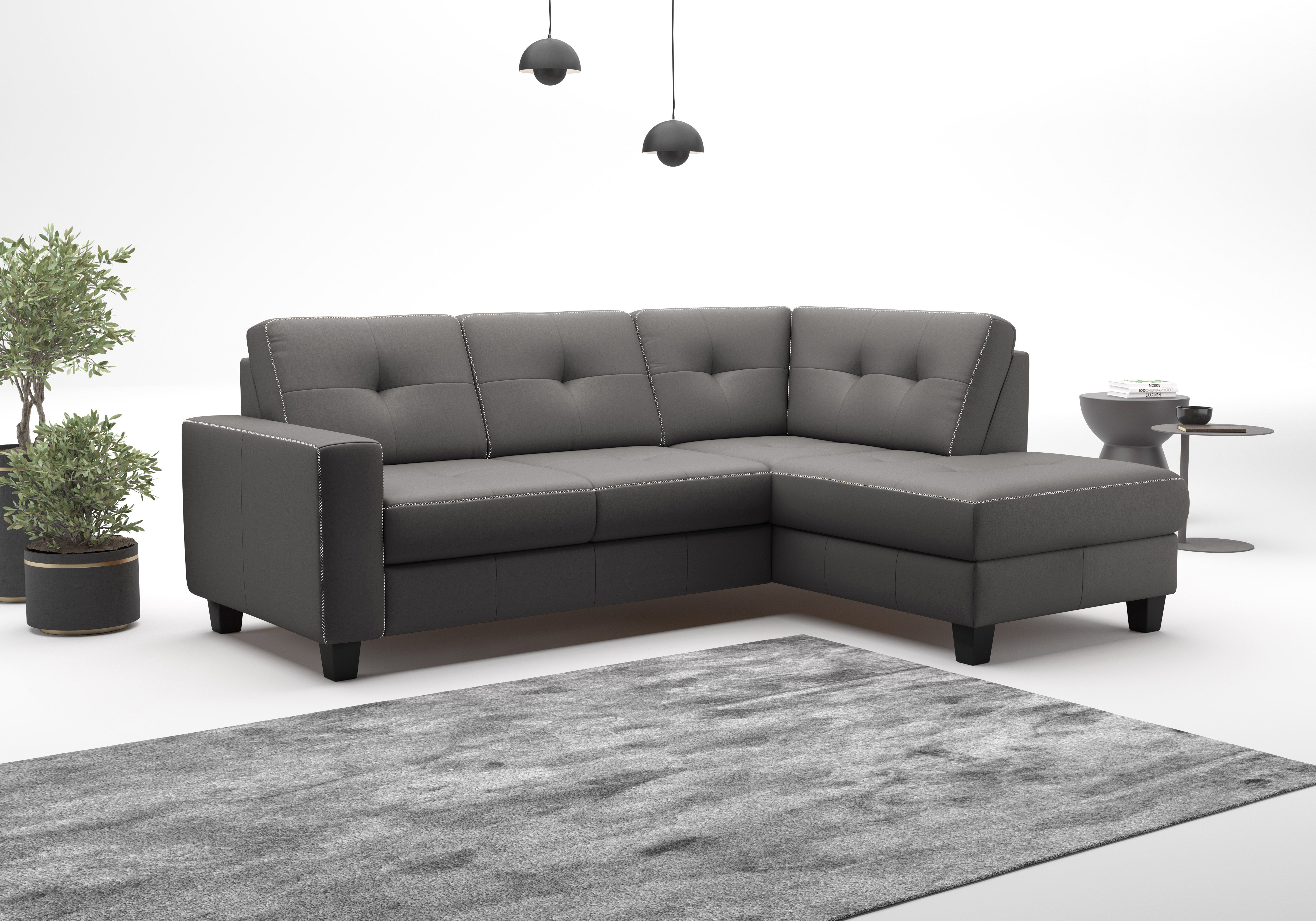 OTTO home Ecksofa "Varese" wahlweise mit Schlaffunktion und Bettkasten