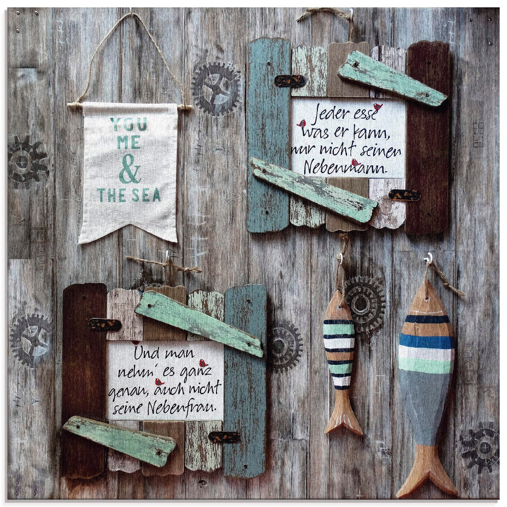 Artland Glasbild »Du ich und der See«, Fisch & Meeresfrüchte, (1 St.)