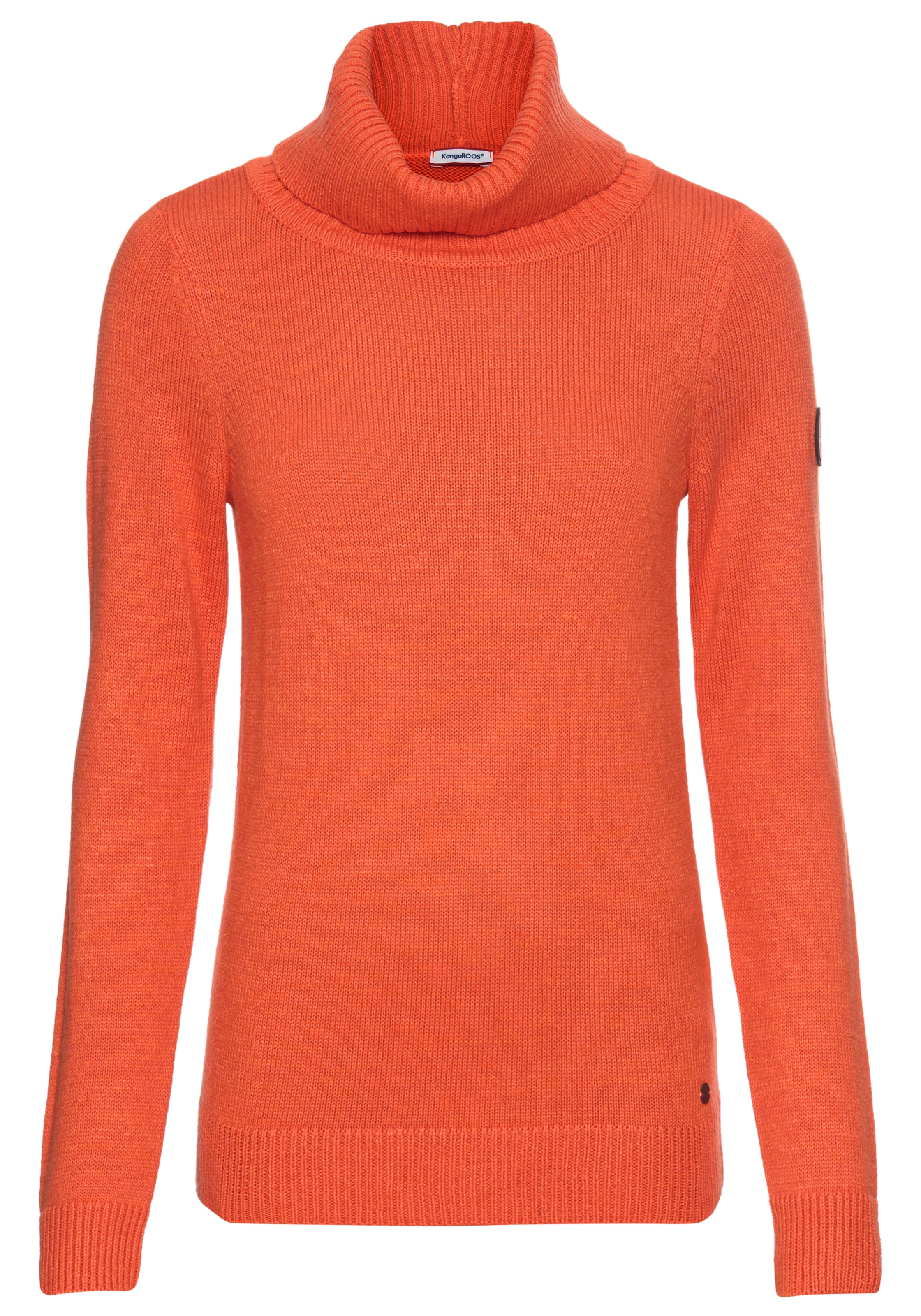 KangaROOS Rollkragenpullover mit Schalkragen, Langarm, Warm & Kuschelig