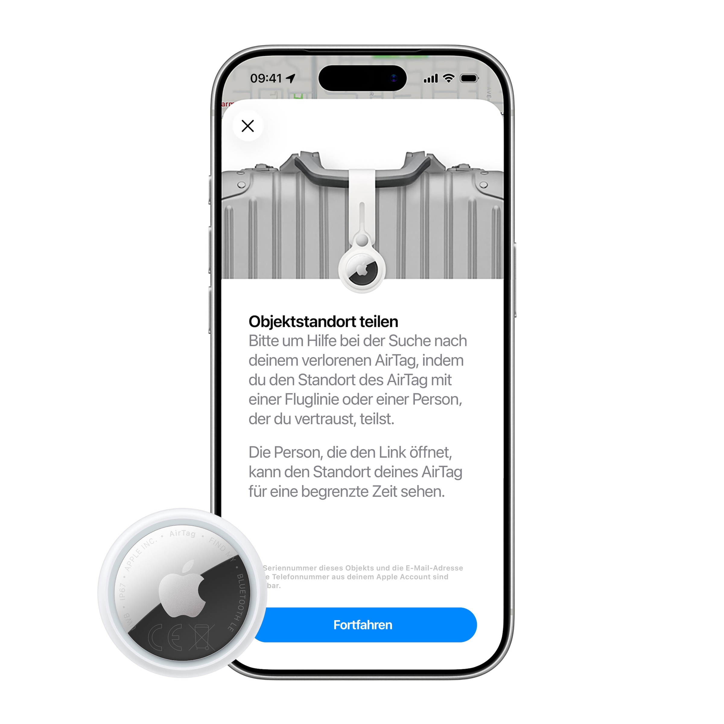 Apple Bluetooth-Tracker »AirTag 2nd Gen 1er Pack«
