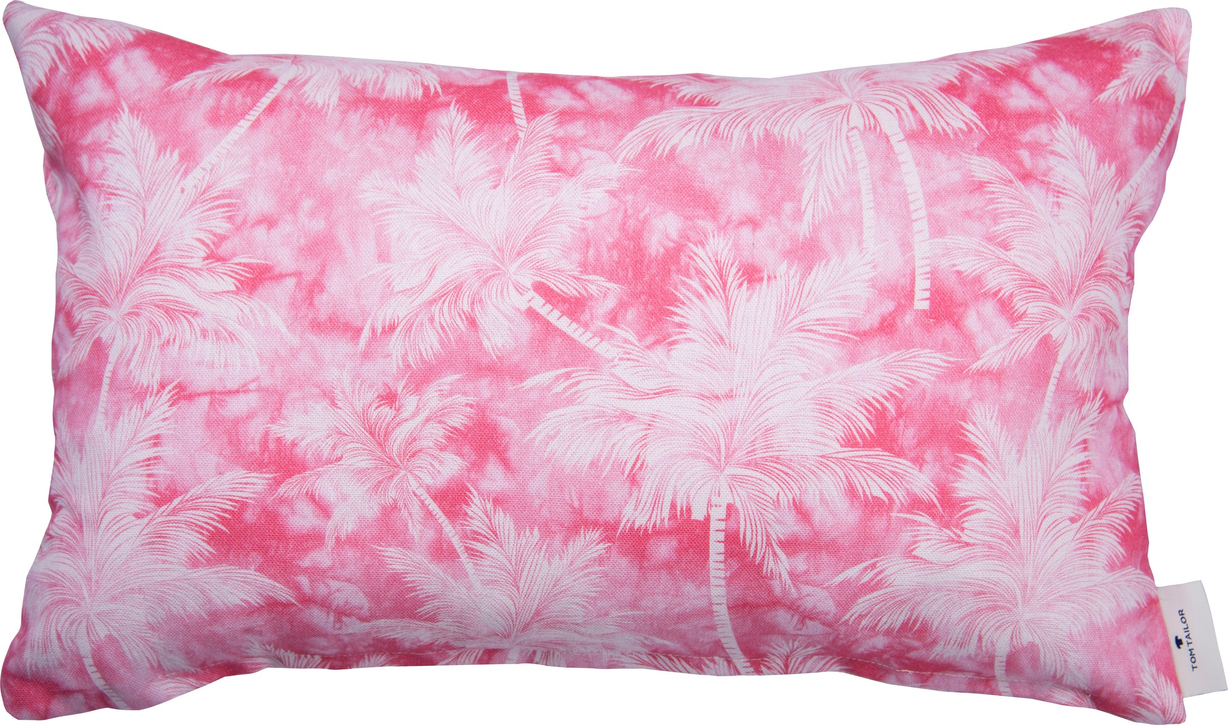 TOM TAILOR Kissenhülle »Pink Palm«, (1 St.), mit feinen Palmenmotiven