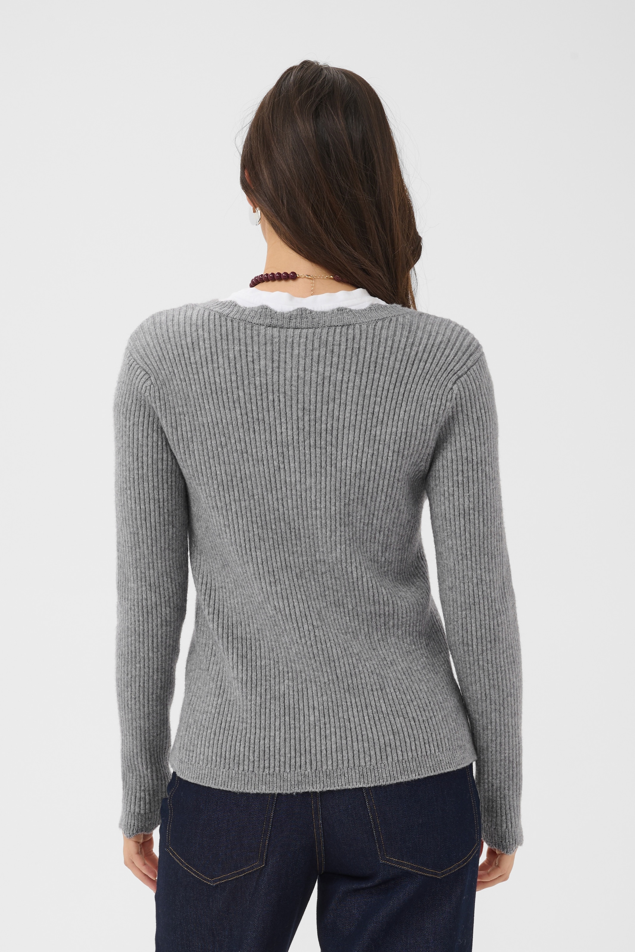 Saint Tropez Strickjacke »TristenSZ Cardigan« Materialmix, Fitted