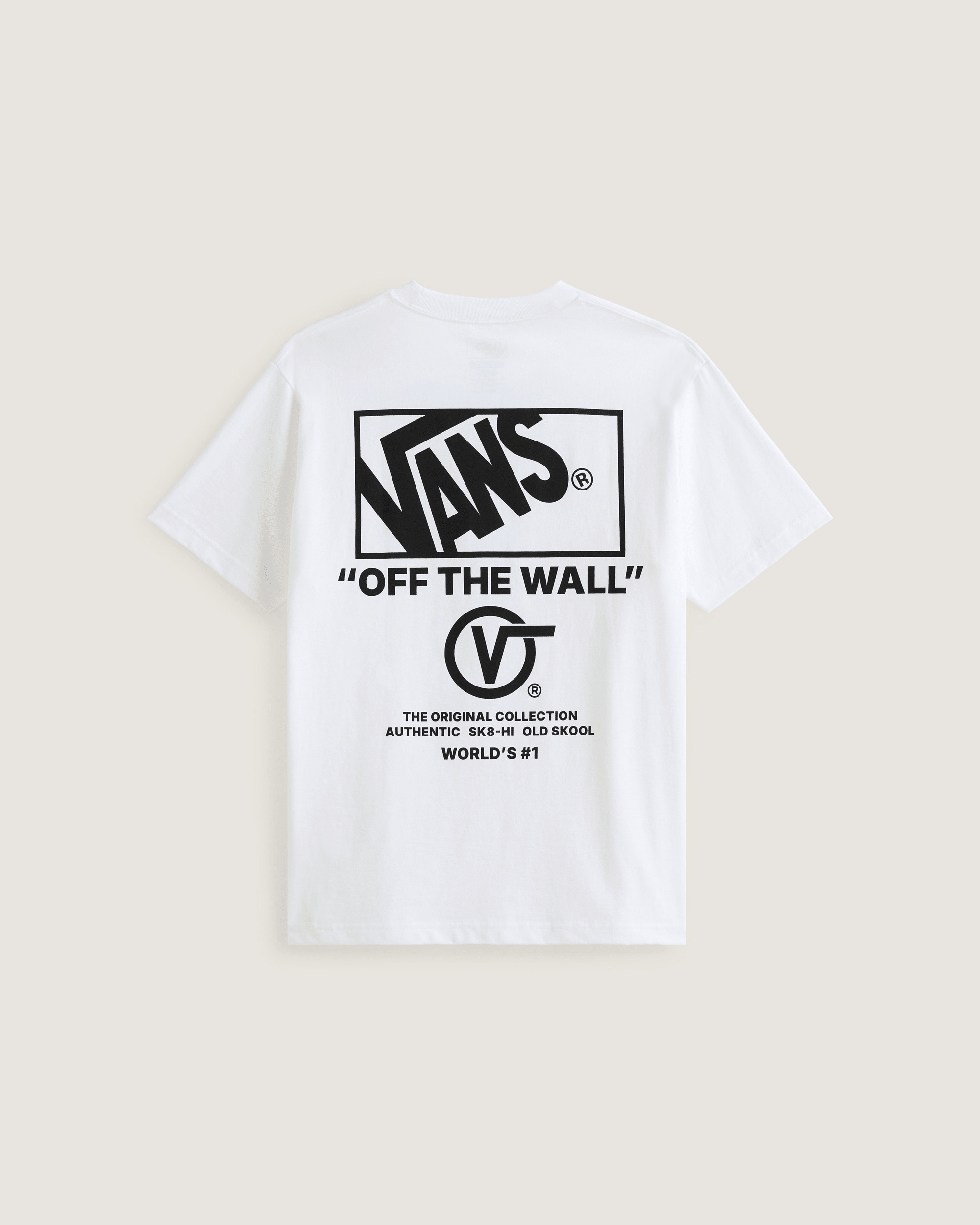 Vans T-Shirt »Stacked Hi SS Tee« Kurzarm, für Erwachsene, aus Baumwolle, mit Front- und Rückendruck
