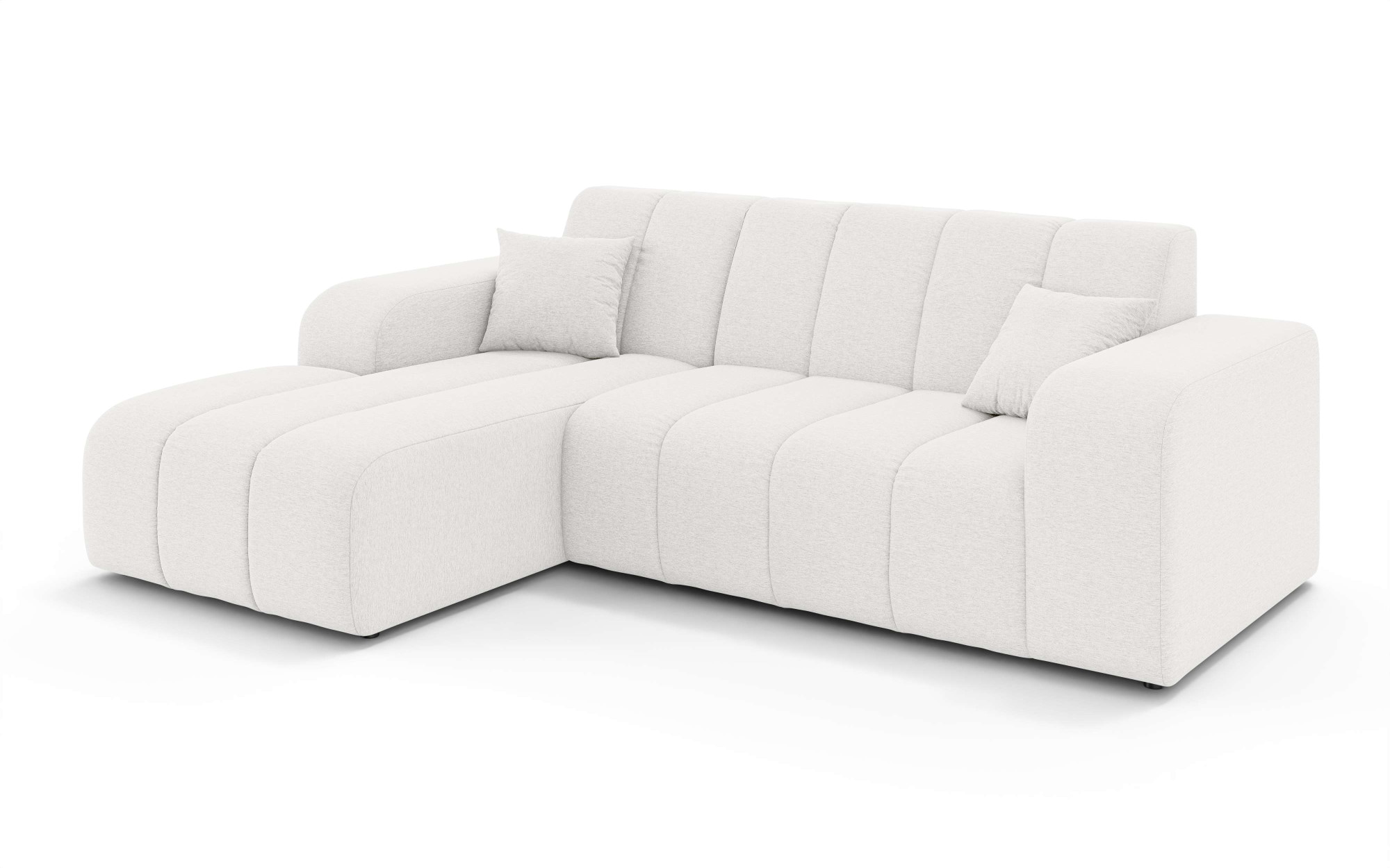 OTTO home Ecksofa »CASSY L-Form, Schlafsofa mit Bettkasten, Maße B/T/H: 245/165/88 cm« mit 2 Rückenkissen, Recamiere rechts oder links bestellbar