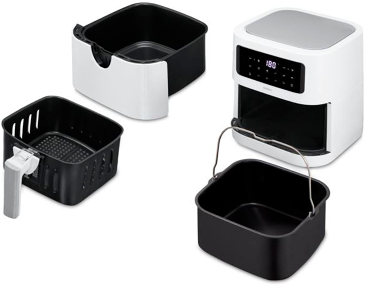 Medion® Heißluftfritteuse »MD11740  E40 XL, Nutzinhalt 5,2 L; Korb in Korb«, 2000 W, digitales Bedienfeld, 9 Automatikprogramme