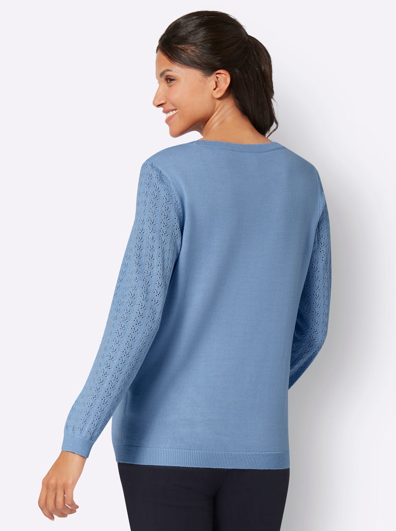 Classic Basics Rundhalspullover »Ajour-Pullover«