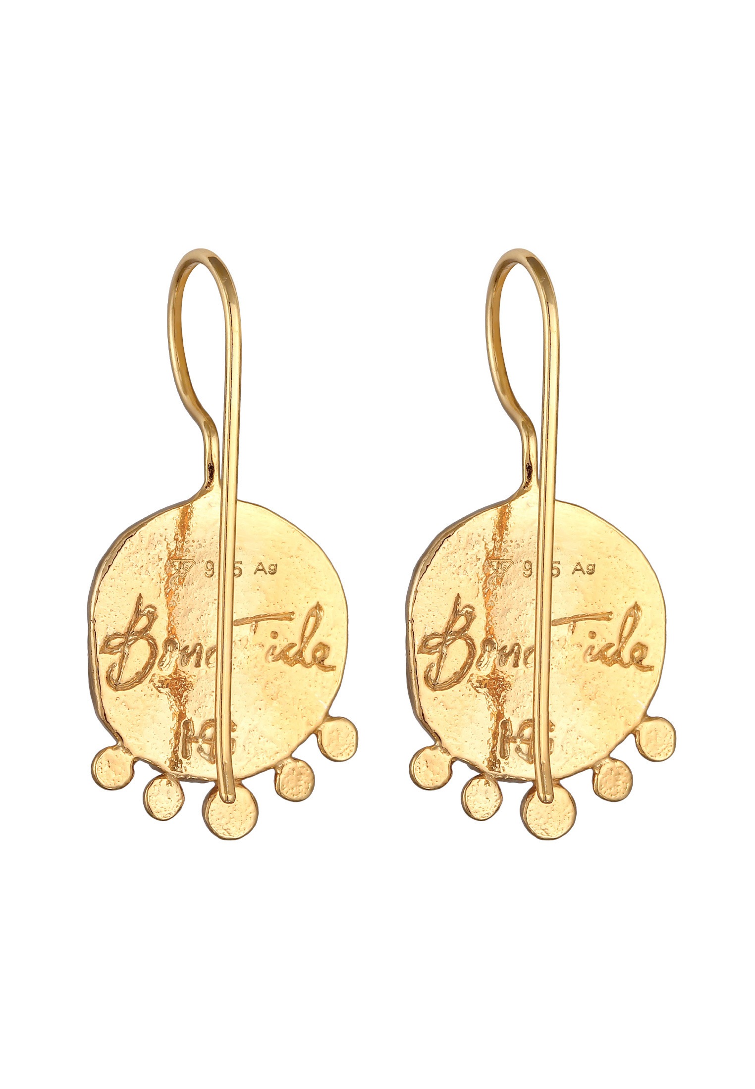 HAZE & GLORY Paar Ohrhänger »Ohrringe Münze - Maahes 925 Silber«