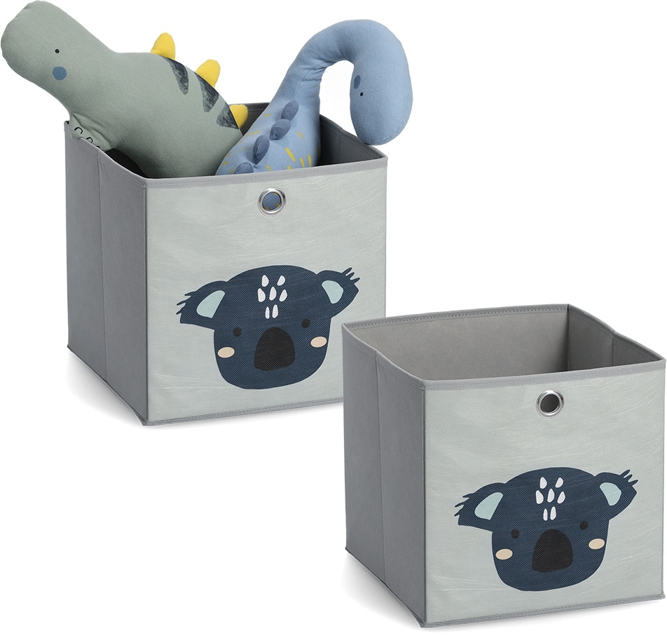 Zeller Present Organizer »Koala«, (Set, 2 St.), Aufbewahrungsbox, flach zusammenfaltbar, Vlies