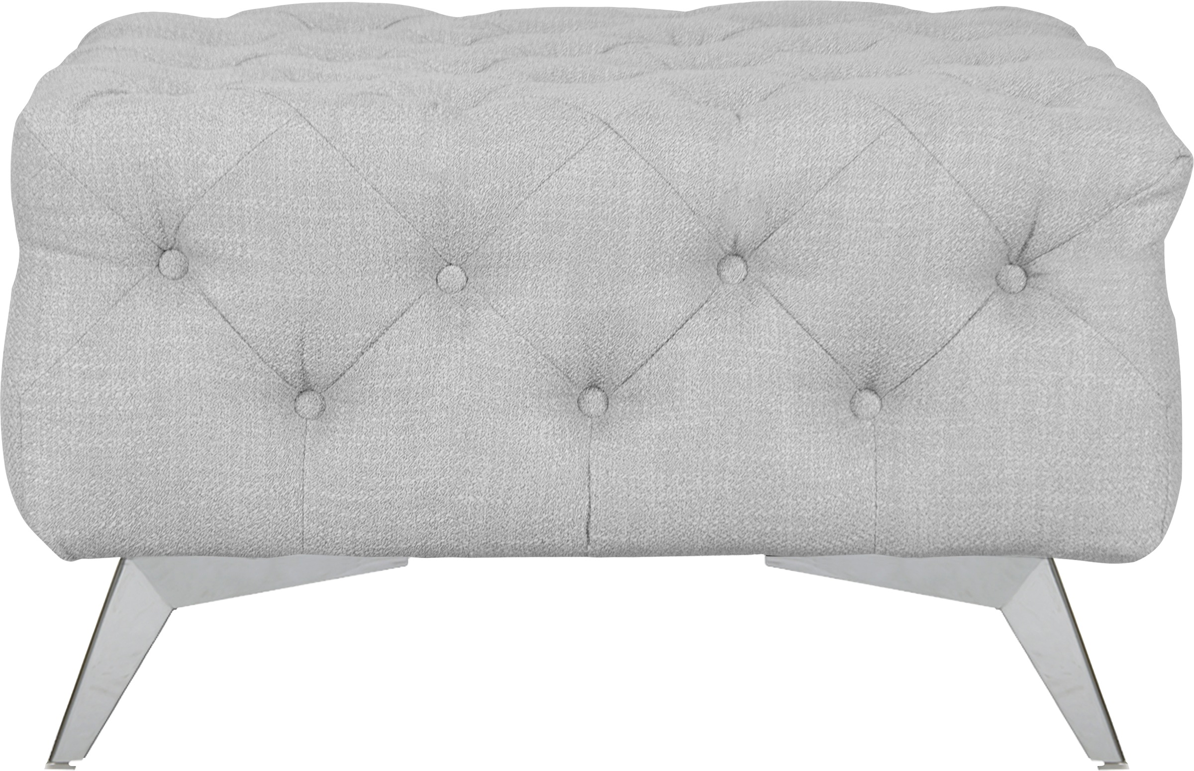 Leonique Polsterhocker »Glynis«, aufwändige Knopfheftung, moderne Chesterfield Optik, Fußfarbe wählbar
