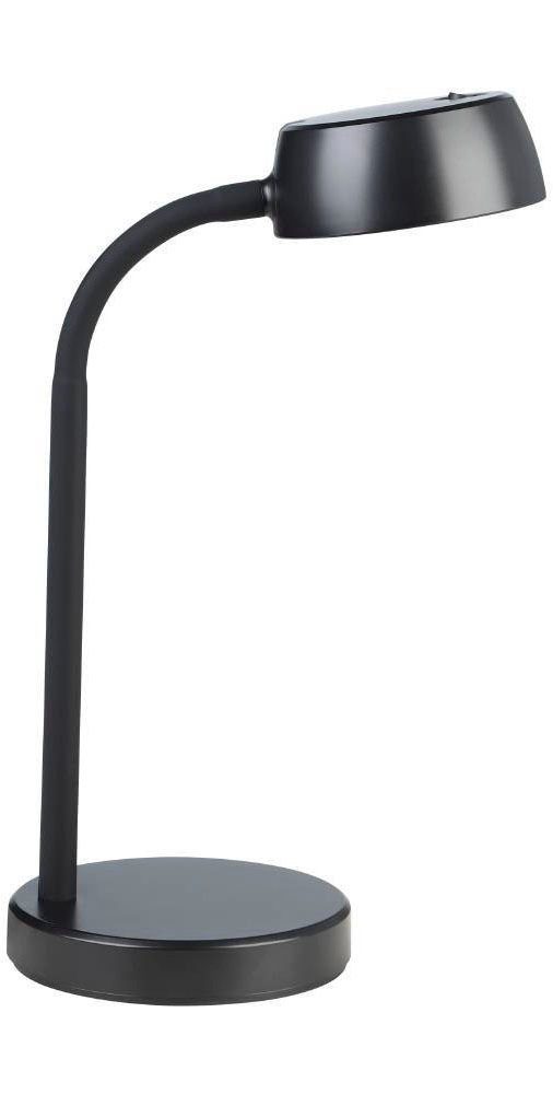 EGLO Tischleuchte »CABALES Tischleuchte, schwarz, Wippschalter am Leuchtkopf, Tischlampe«, 1 flammig, Leuchtmittel LED-Modul | LED wechselbar, Tischlampe, Nachttischlampe, Kunststoff, modern, warmweiß, H:31xD:14cm