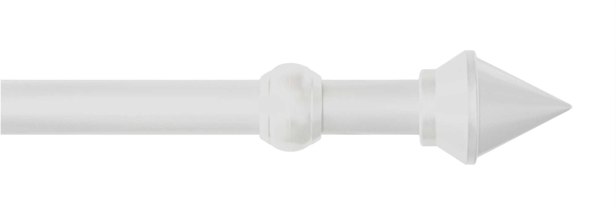 GARESA Gardinenstange »SEMARA« Ø 28 mm 1 läufig-läufig Wunschmaßlänge Vorhanggarnitur, Kunststoff, verlängerbar, mit Ringe/2 Lauf Gleiter