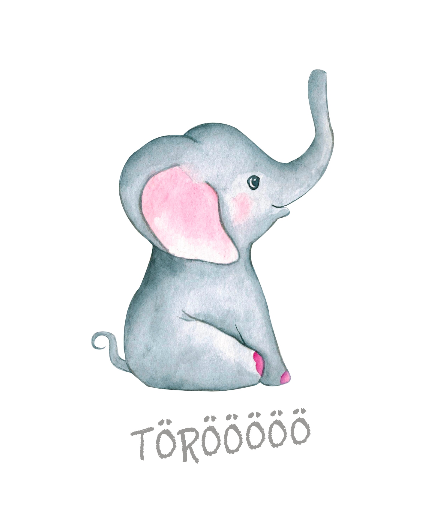 Lüttenhütt Bild mit Rahmen »oder Poster, Elefant mit Spruch«, Elefant-Elefanten-Elefanten Bilder-Fantasy-Tiere, (1 St.), HD Premium Druck