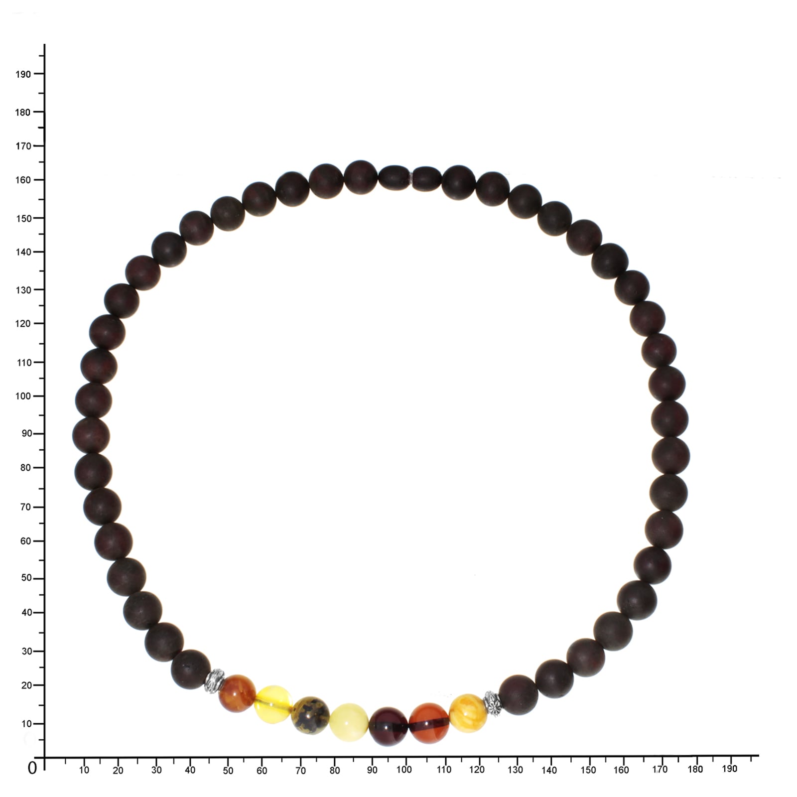 OSTSEE-SCHMUCK Kette ohne Anhänger »- Vivi 9 mm - Bernstein -,«