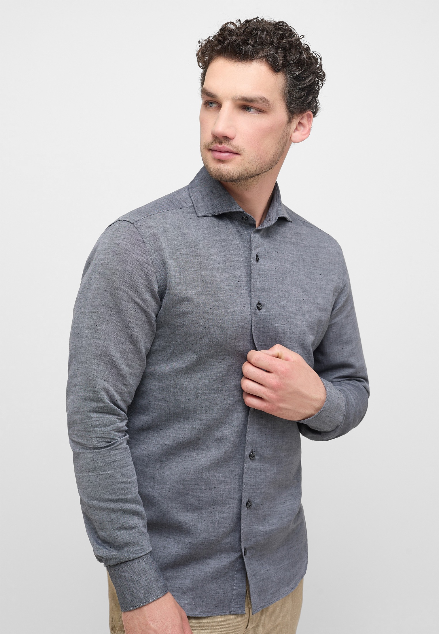 Eterna Langarmhemd »SLIM FIT«, EASY IRON (bügelleicht)