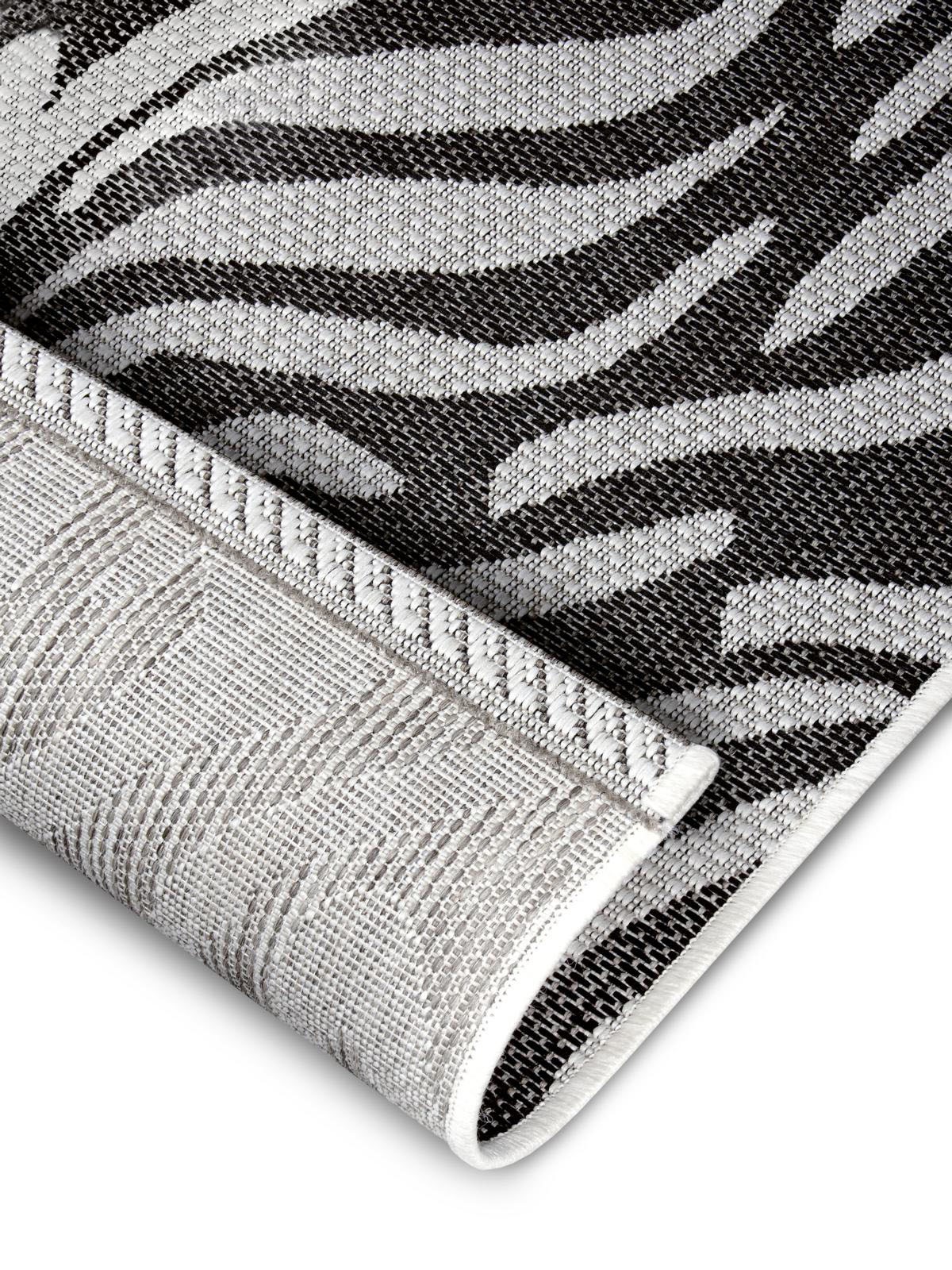 NORTHRUGS Läufer »Cebra«, rechteckig, 4 mm Höhe, Flachgewebe Zebra Design, gekettelt, Robust, Pflegeleicht