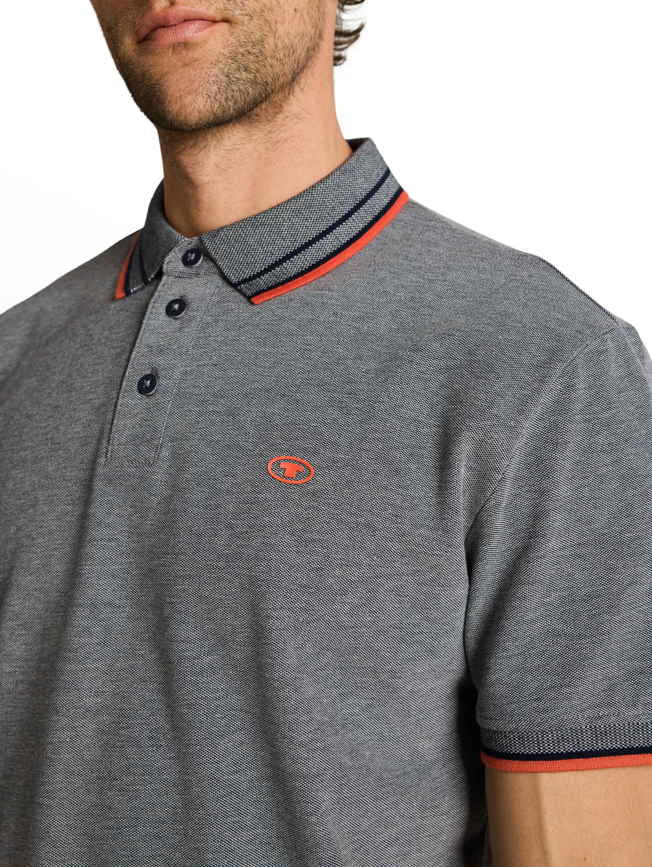 TOM TAILOR Poloshirt mit Logo Print