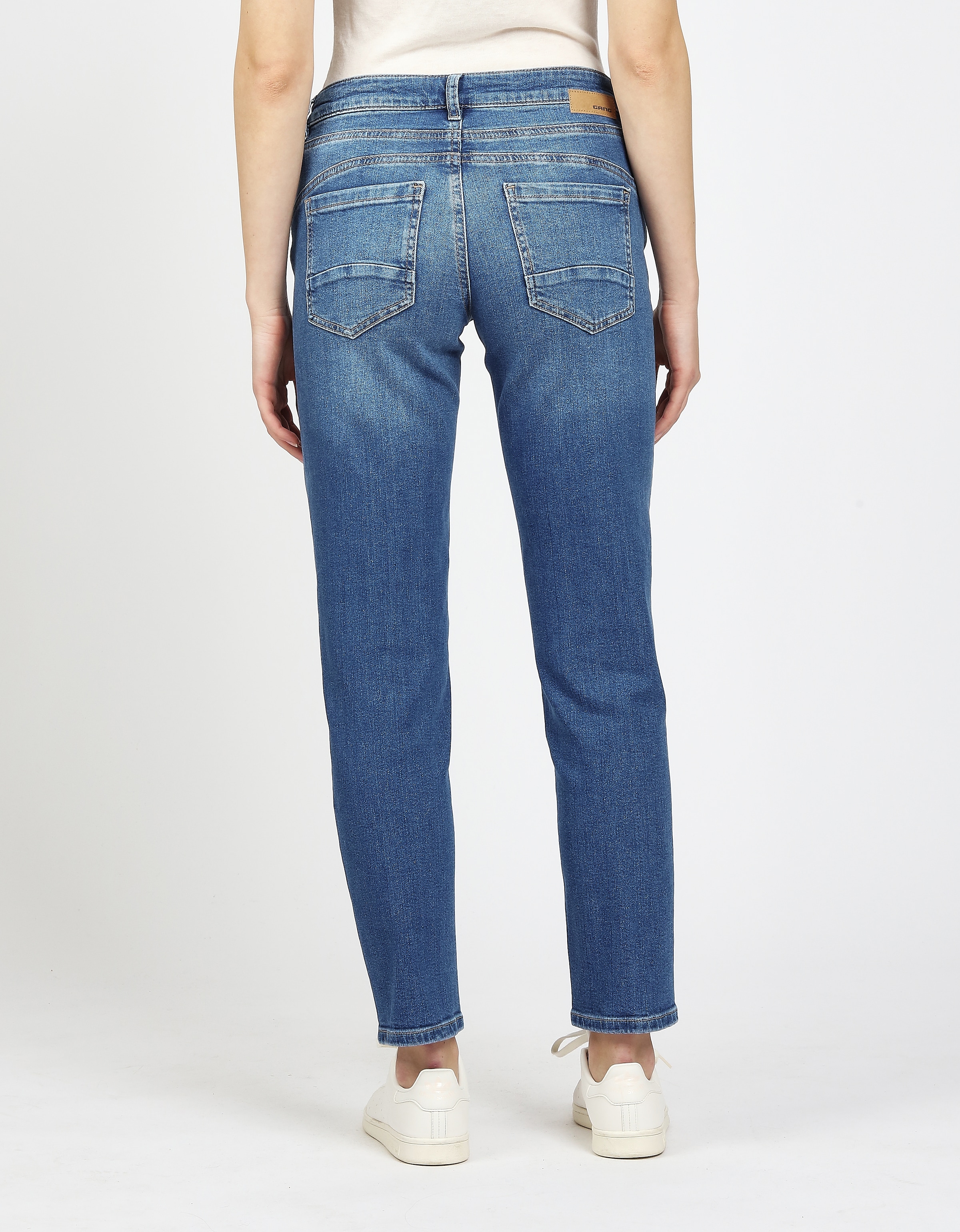 GANG 5-Pocket-Jeans »94JOLINE BOYFRIEND«, in cropped Länge
