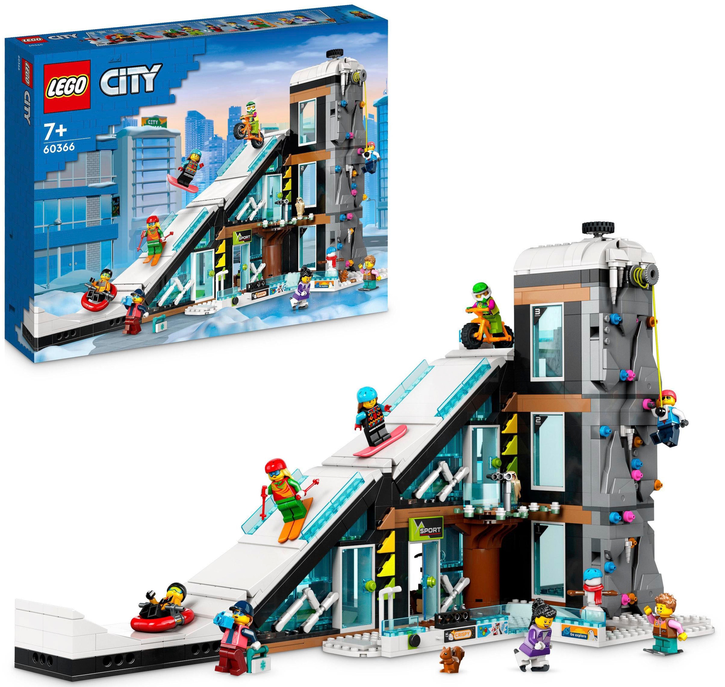Konstruktionsspielsteine »Wintersportpark (60366), LEGO® City«, (1045 St.), Made in...