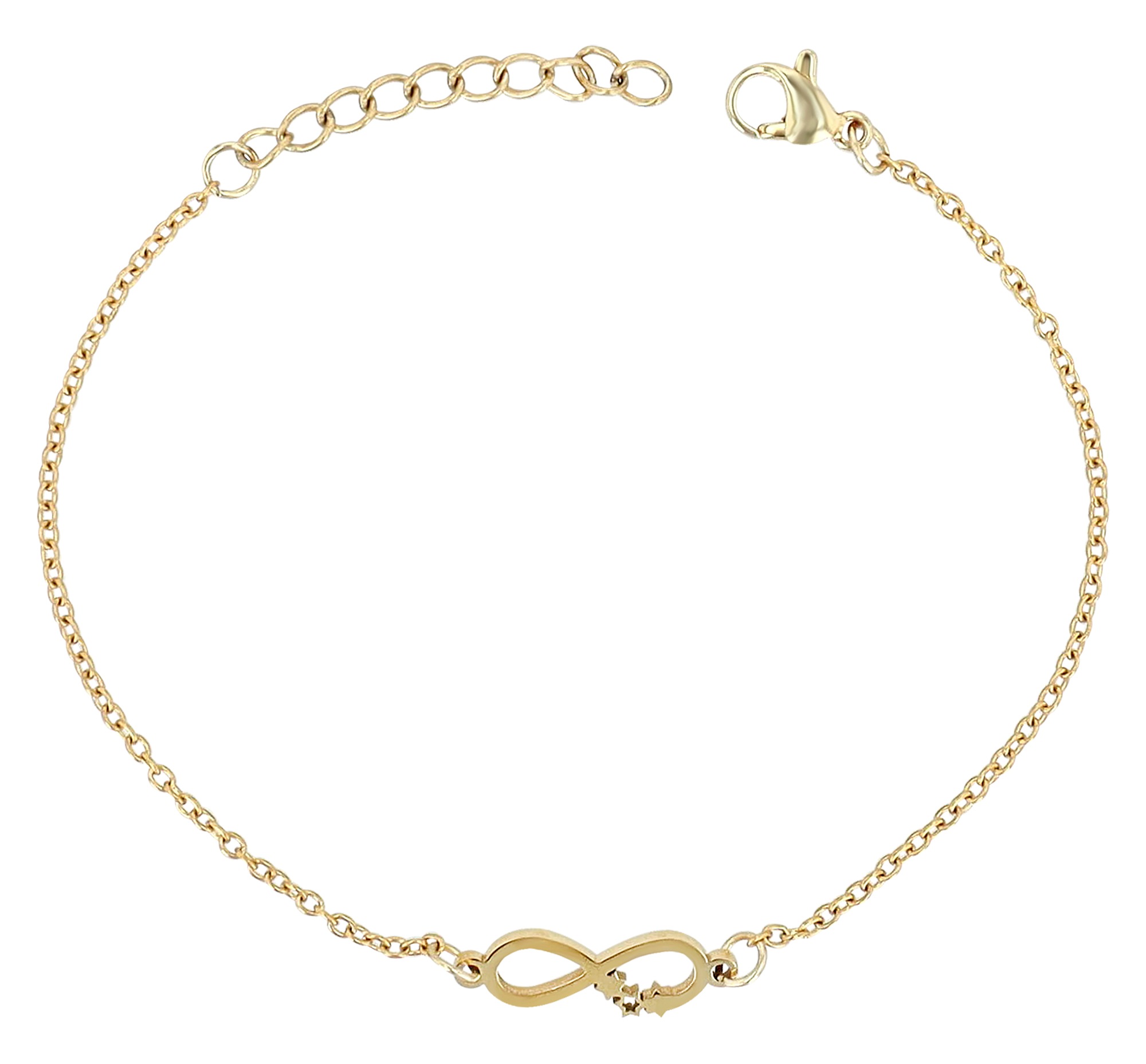 Adelia´s Armband »Damen Armband ¿ Unendlichkeitszeichen aus Edelstahl 17+3 cm«