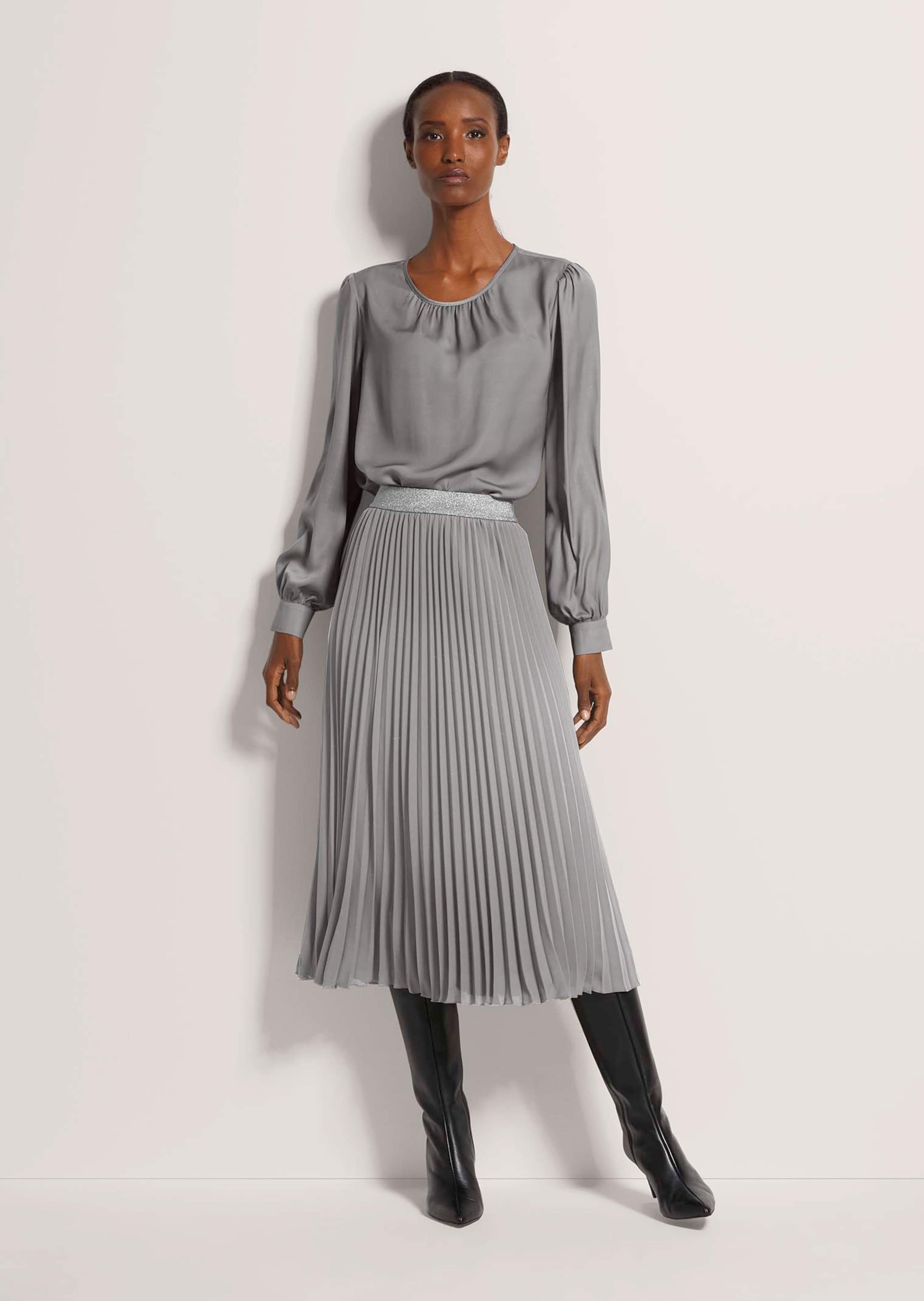 MADELEINE Midirock »Plisseerock Eleganter Faltenrock in Midilänge«
