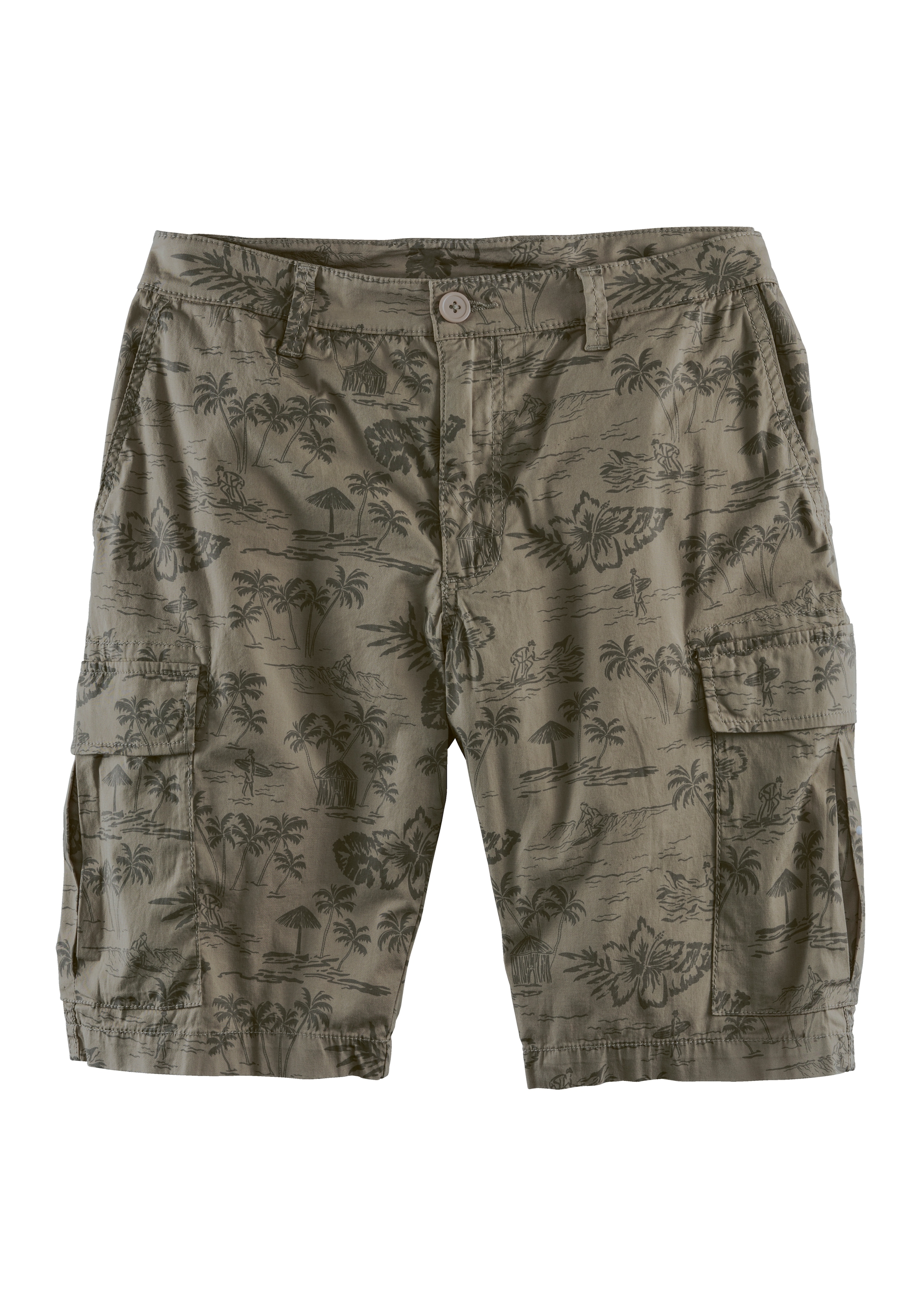 John Devin Cargoshorts, kurze Hose aus elastischer Baumwolle, modisch bedruckt