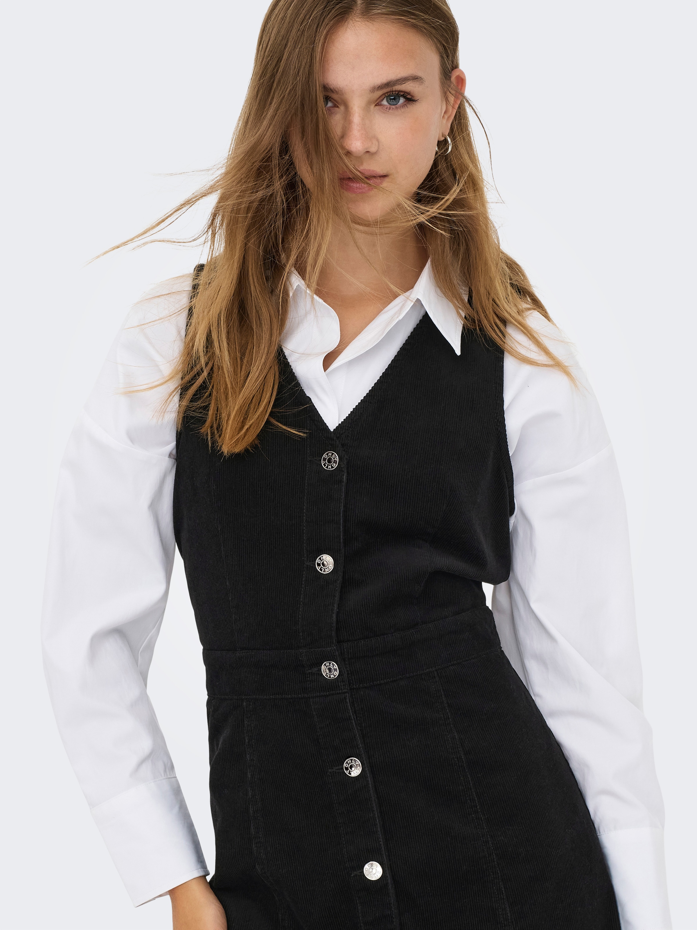 ONLY Cordkleid »ONLMOXIE S/L BUT CORD DRESS CC PNT«