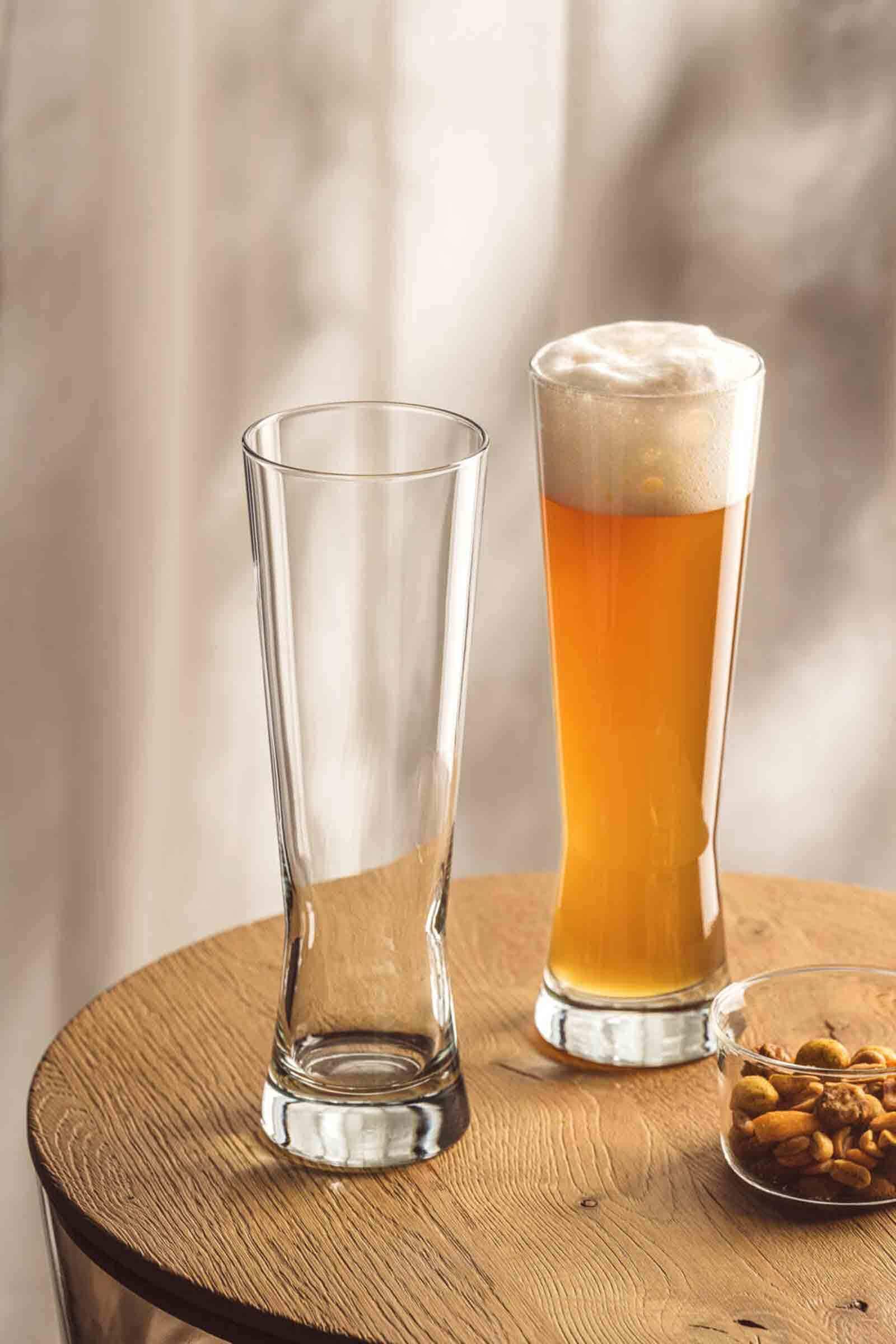 LEONARDO Bierglas »Weizenbiergläser Grano 500 ml 2er Set transparent« Spülmaschinenfest
