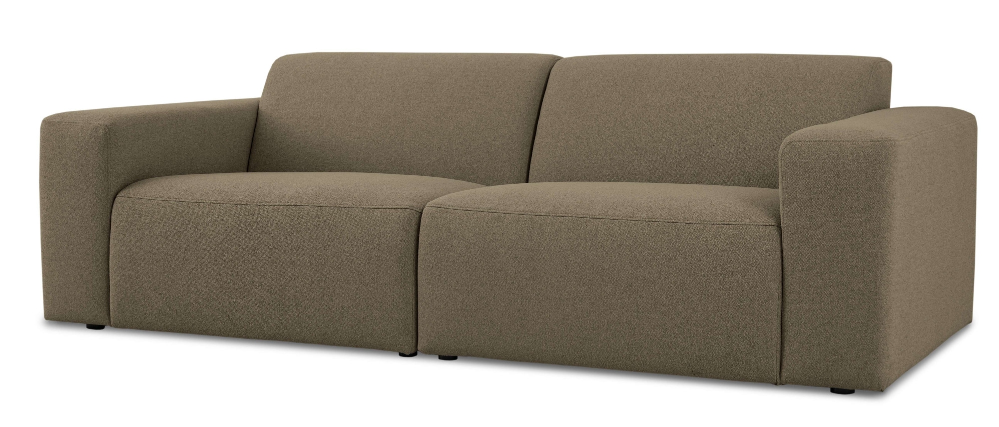 INOSIGN 3-Sitzer »Koa, 228 cm, Modulsofa in Webstoff, Cord«, Designsofa, weicher Lounge-Sitzkomfort, Welleunterfederung, bodentief