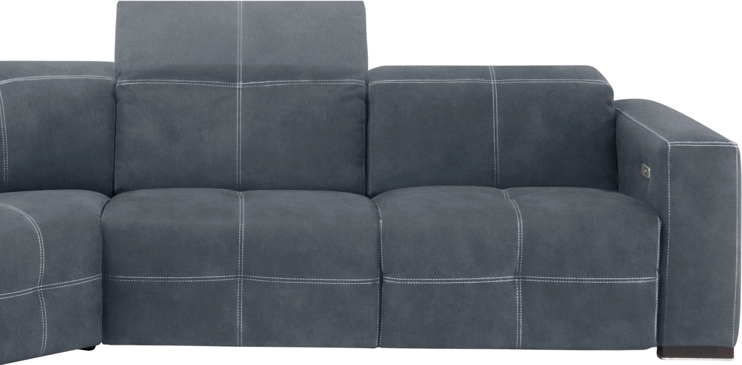 Egoitaliano Ecksofa »Sauvanne, Designsofa der Extraklasse, elegant und bequem«, wahlweise mit elektrischer Relaxfunktion, Kopfteilverstellung