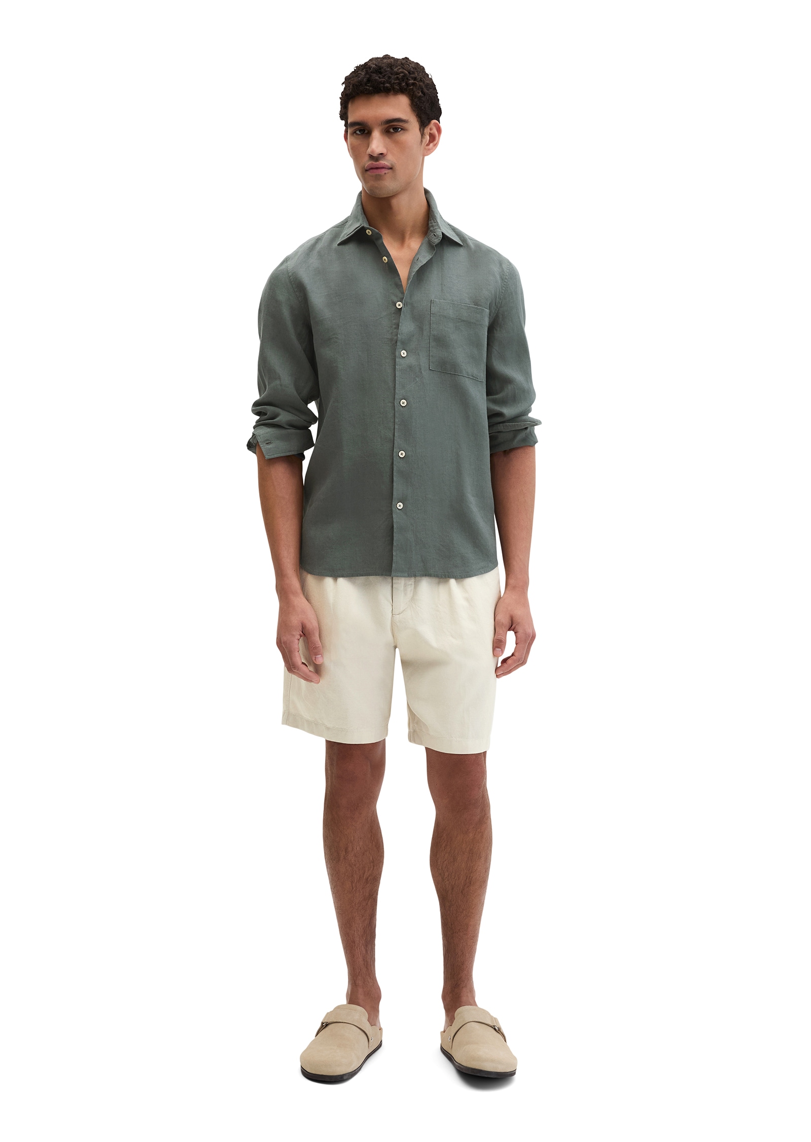 Marc O'Polo Leinenhemd im klassisch cleanen Look