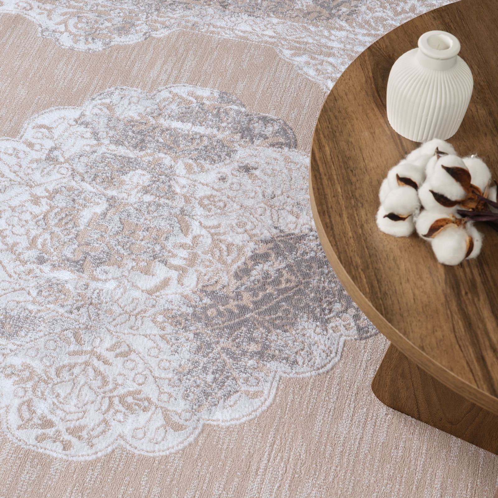 Livabliss Teppich »CARMEL« rechteckig 9 mm Höhe Orient-Optik, Vintage Design, Boho Stil, Kurzflor, Wohnzimmer