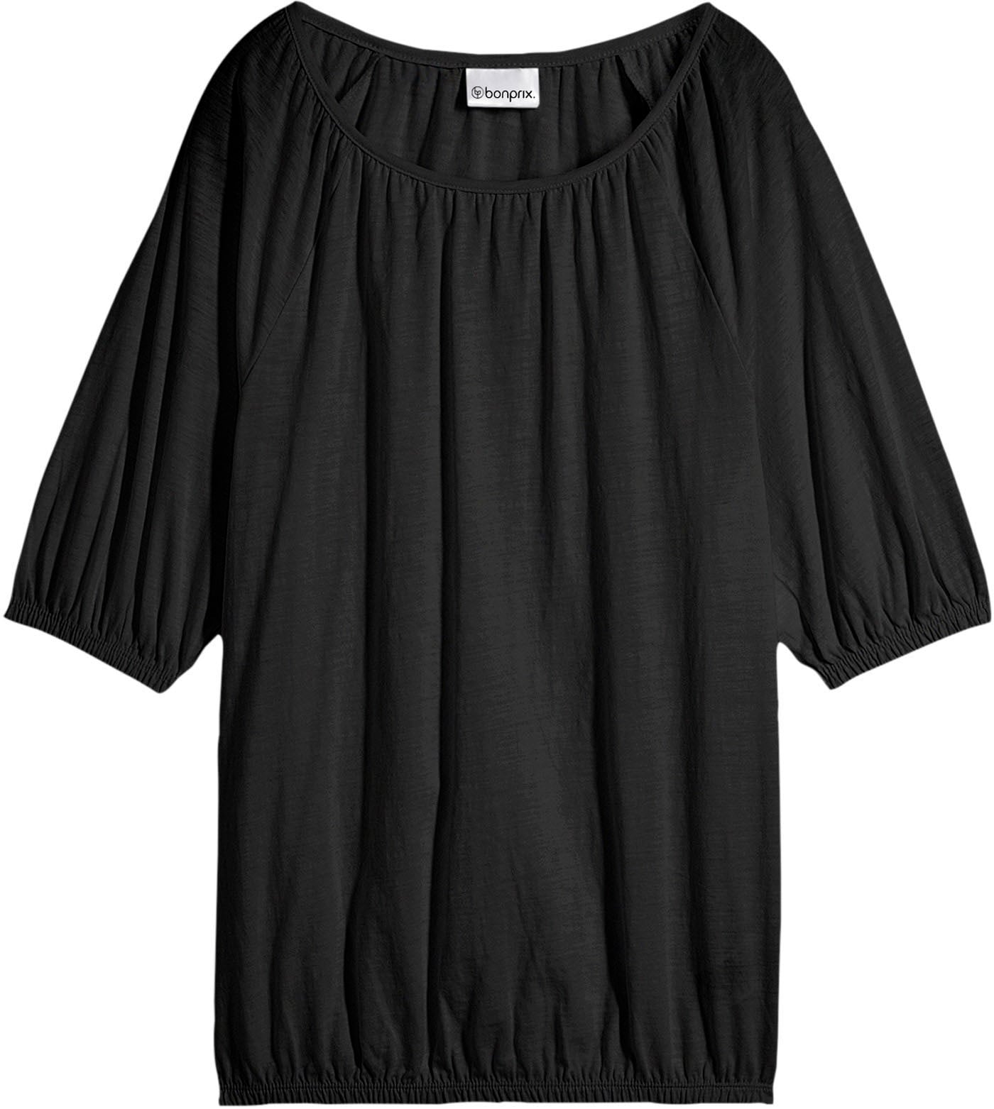 bonprix T-Shirt »Shirt aus reiner Baumwolle« Ballonform, lockere Passform, Halbarm-Design, aus reiner Baumwolle