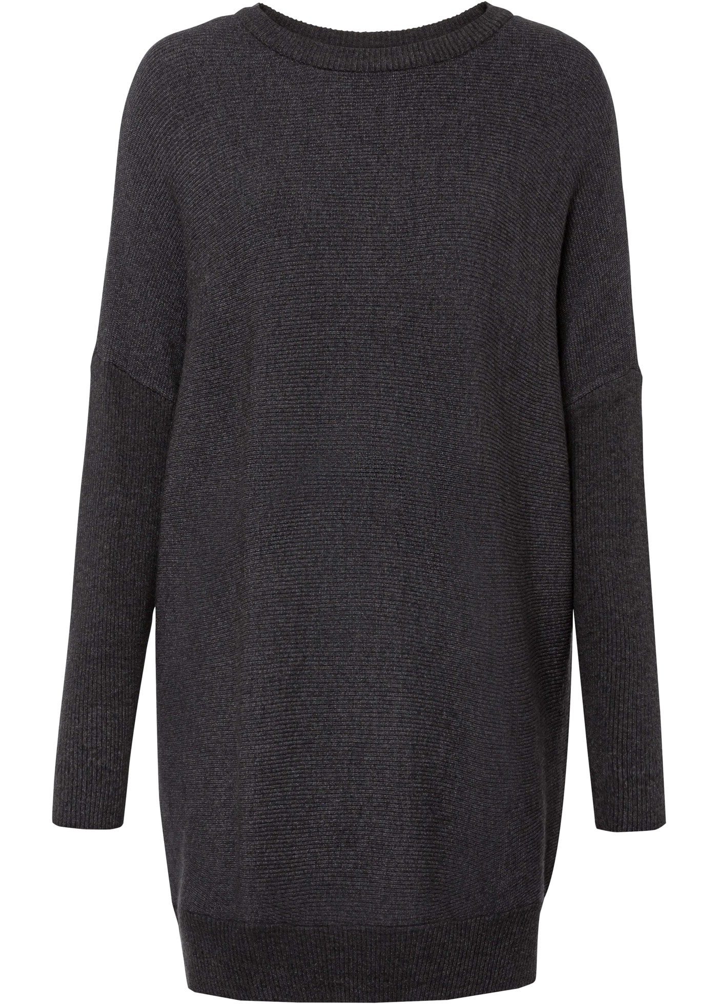 bonprix Longpullover aus Viskose-Mix, mit Langarm, für Wintermode, Oversize Passform