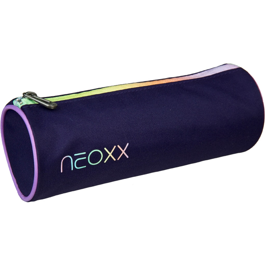 neoxx Schulrucksack »Active, Mindful Magic«, reflektierende Details, aus recycelten PET-Flaschen; inklusive Schlamperetui