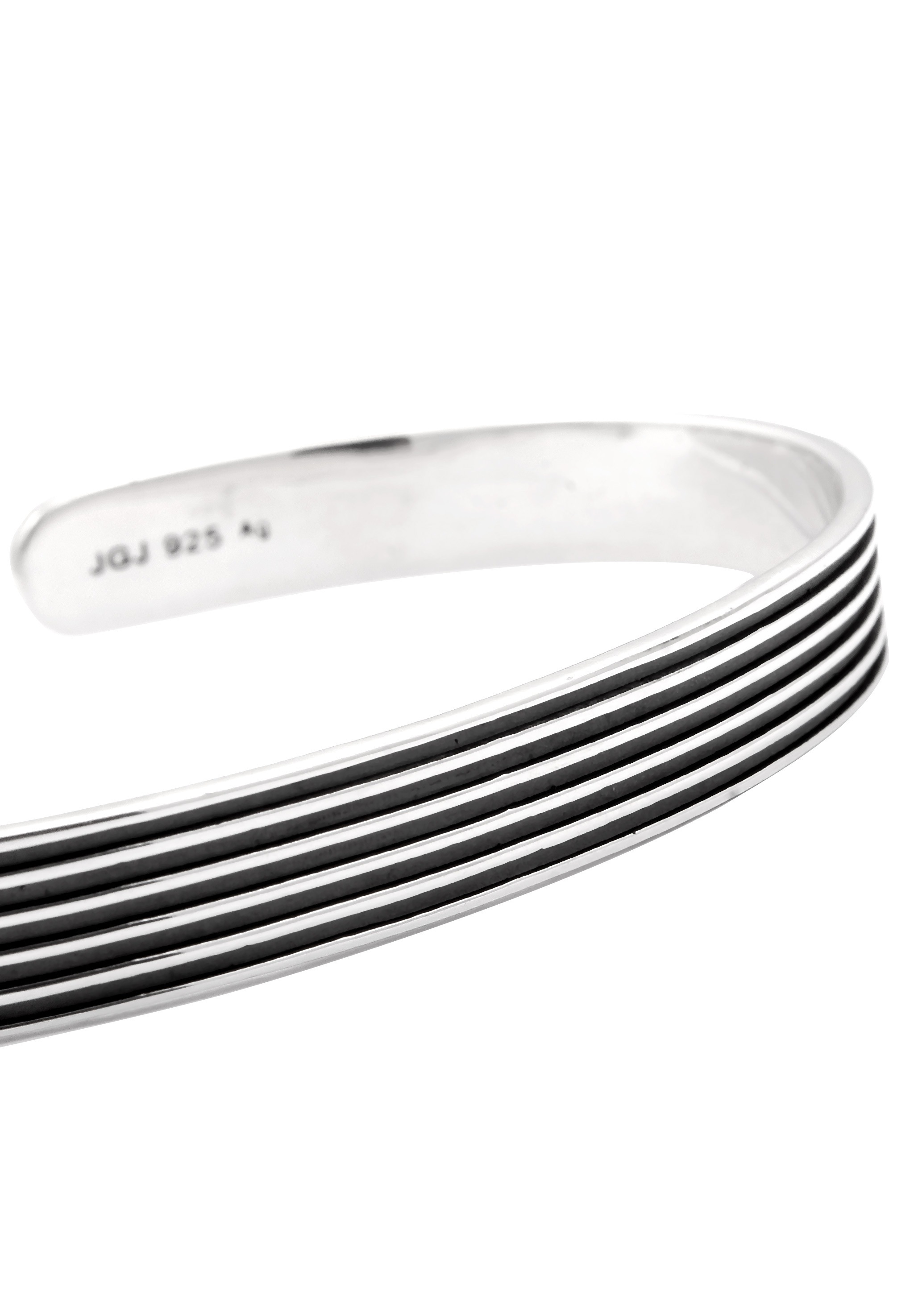 Kuzzoi Armreif »Armband Armreif Rillen Style 925 Sterling Silber«