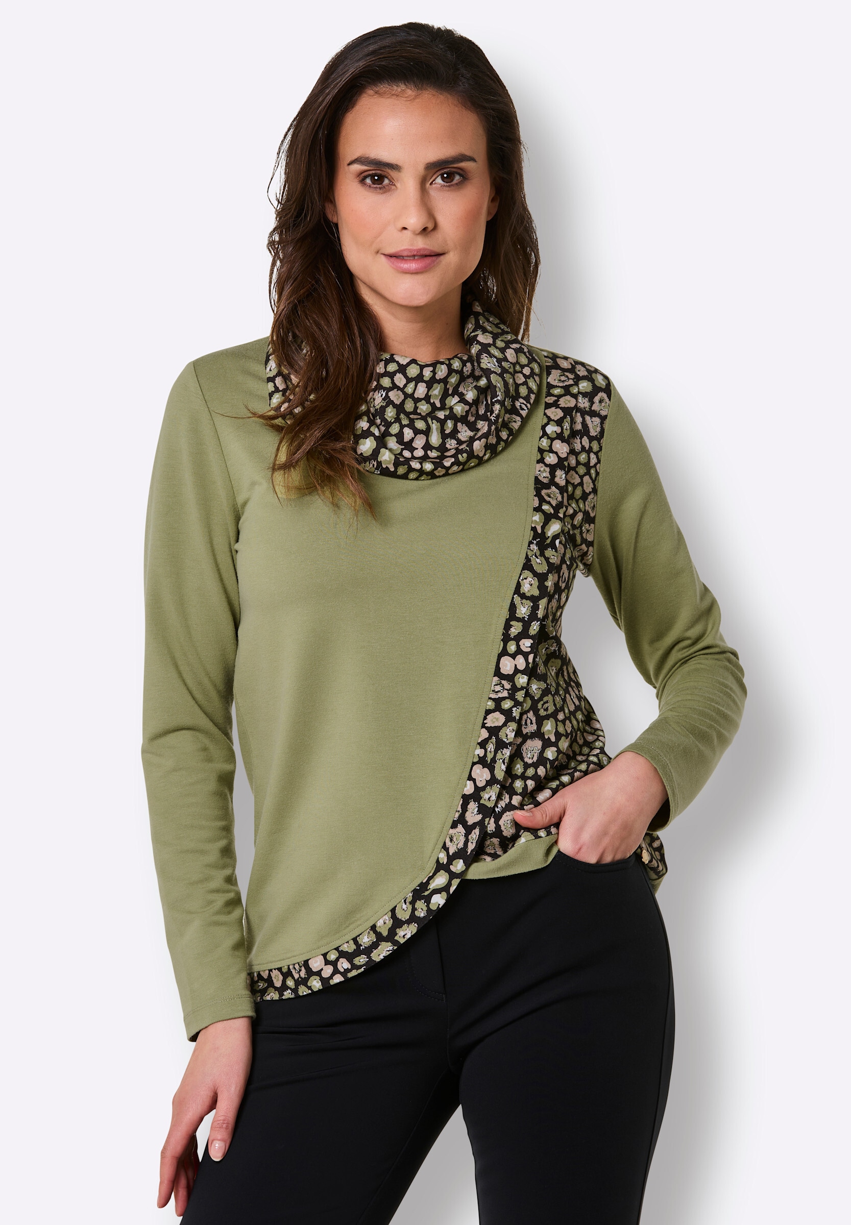 creation L T-Shirt »Lyocell-Shirt Rollkragenshirt in TENCEL-Qualität von Lenzing«