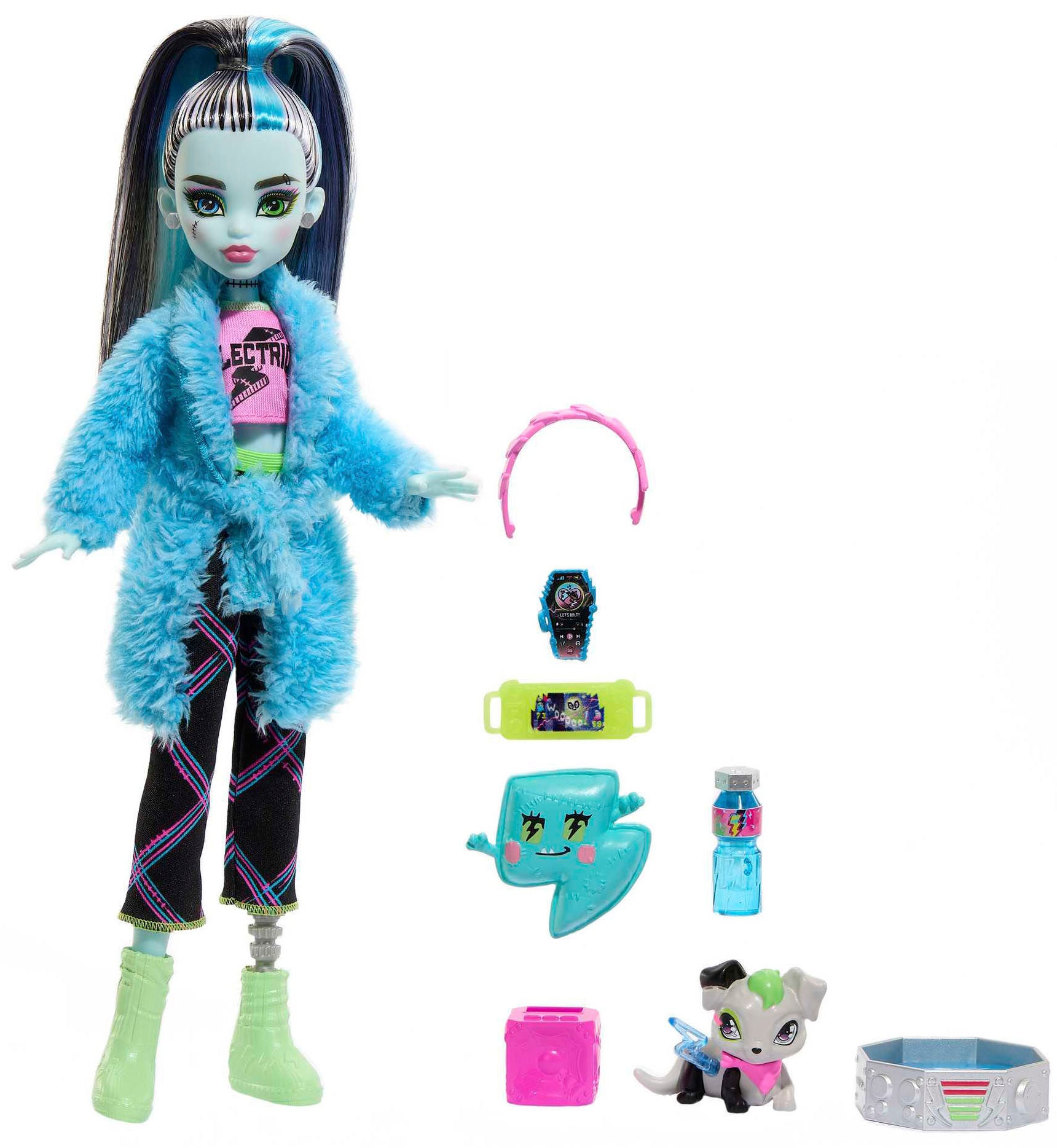 Mattel® Anziehpuppe »Monster High, Creepover Frankie - Schaurig schöne Pyjamaparty«