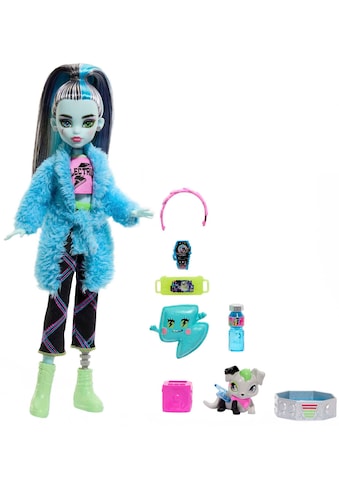 Anziehpuppe »Monster High, Creepover Frankie - Schaurig schöne Pyjamaparty«