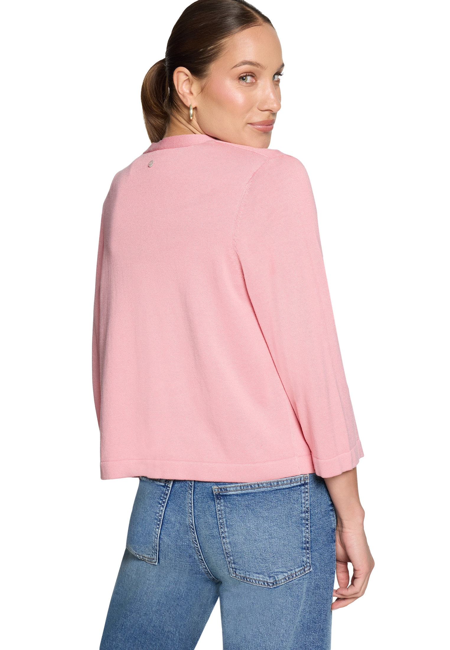 Zero Strickjacke »Feinstrickjacke mit 3/4 Arm«