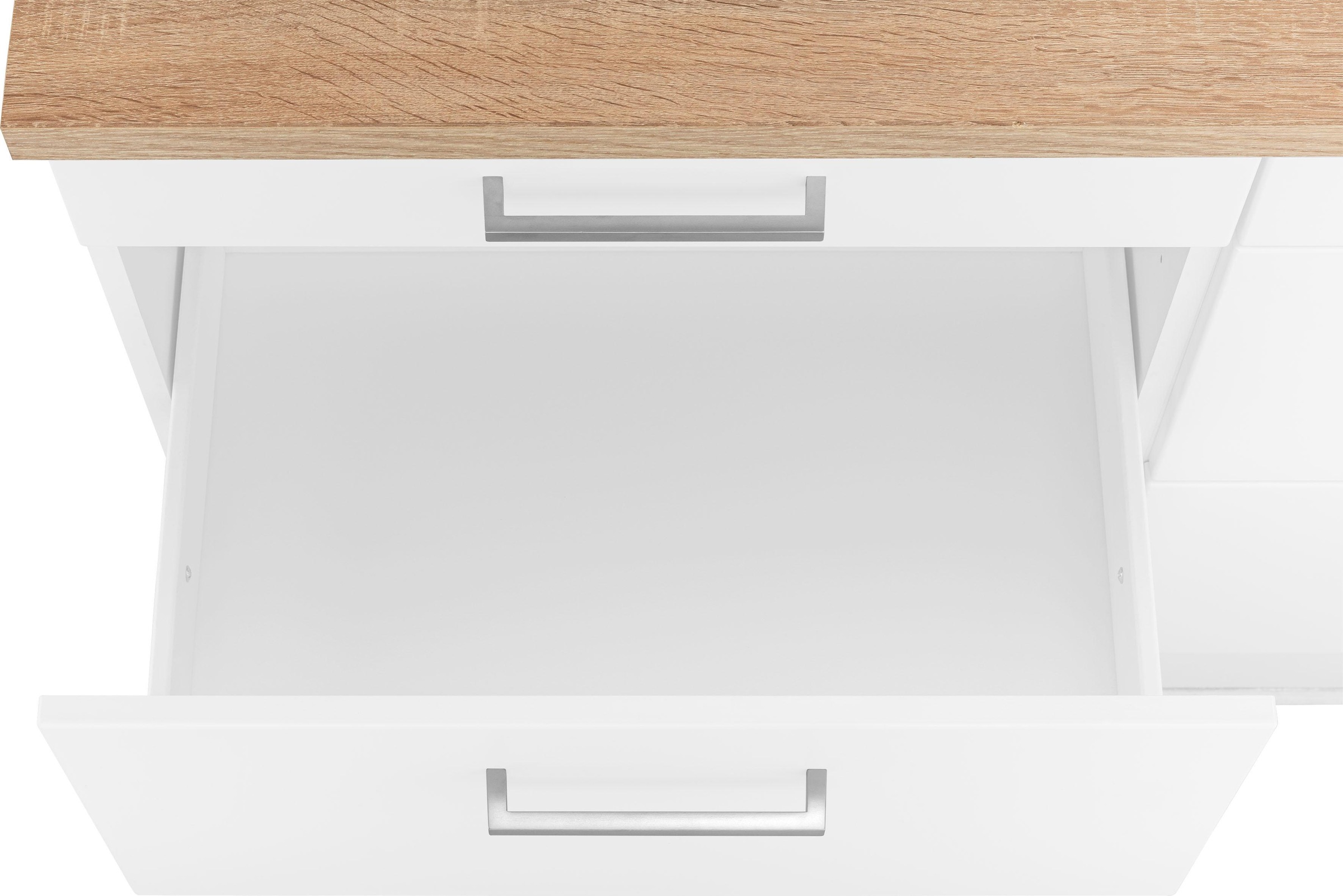 HELD MÖBEL Küchenzeile »Visby«, mit E-Geräte, 330 cm, inkl.  Kühl/Gefrierkombination und Geschirrspüler kaufen bei OTTO