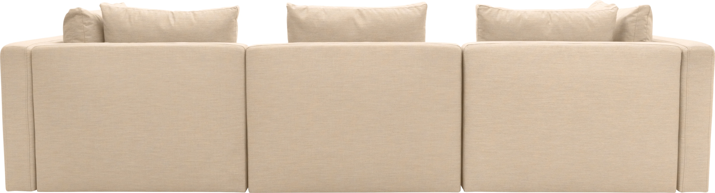 DOMO collection 3-Sitzer »Solskin, individuell erweiterbar/kombinierbar«, mit losen Kissen. Rücken- und Seitenteile als Stecksystem.