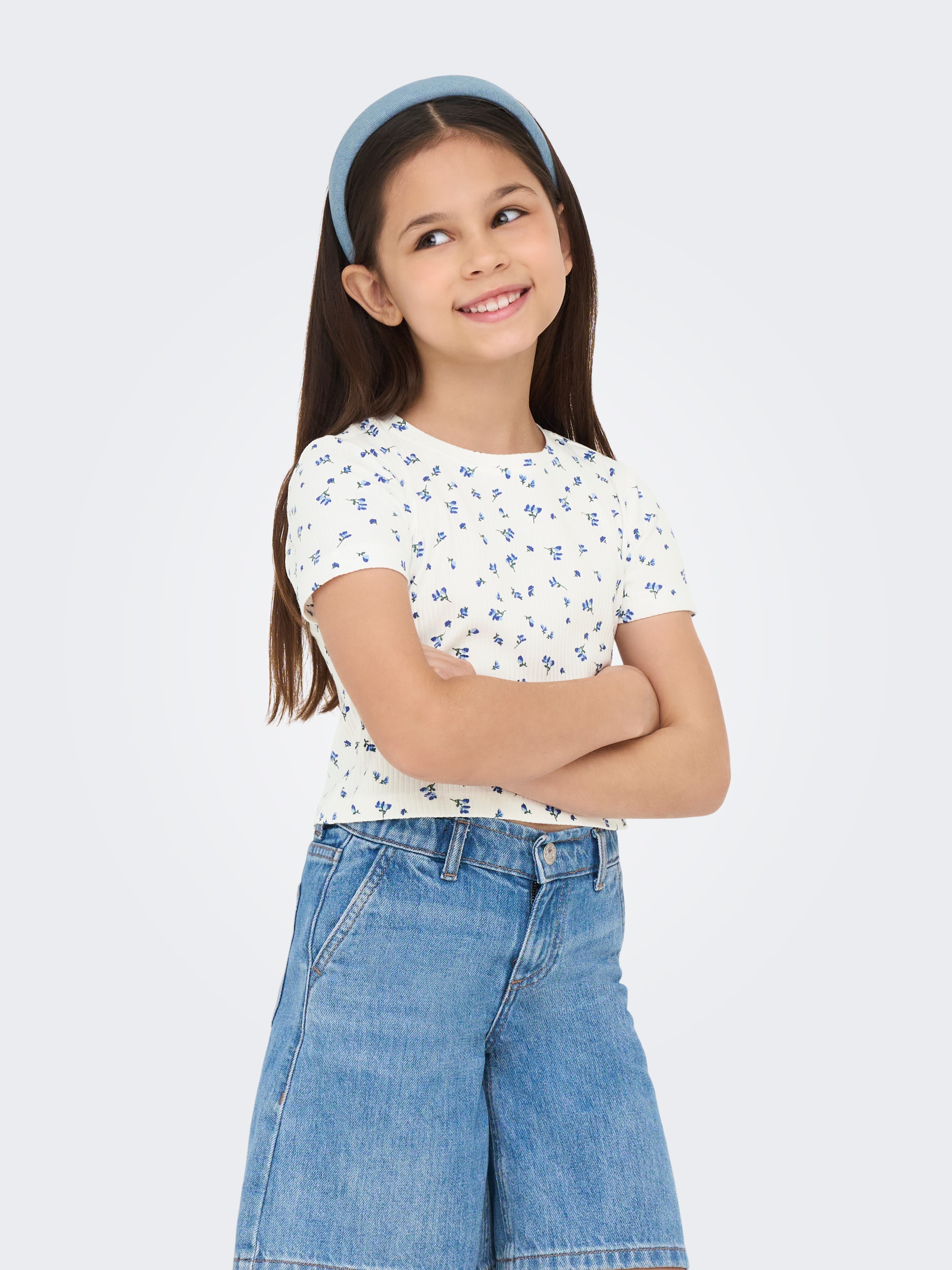 KIDS ONLY T-Shirt »KOGBELLA LIFE SHORT AOP S/S TOP JRS NOOS«