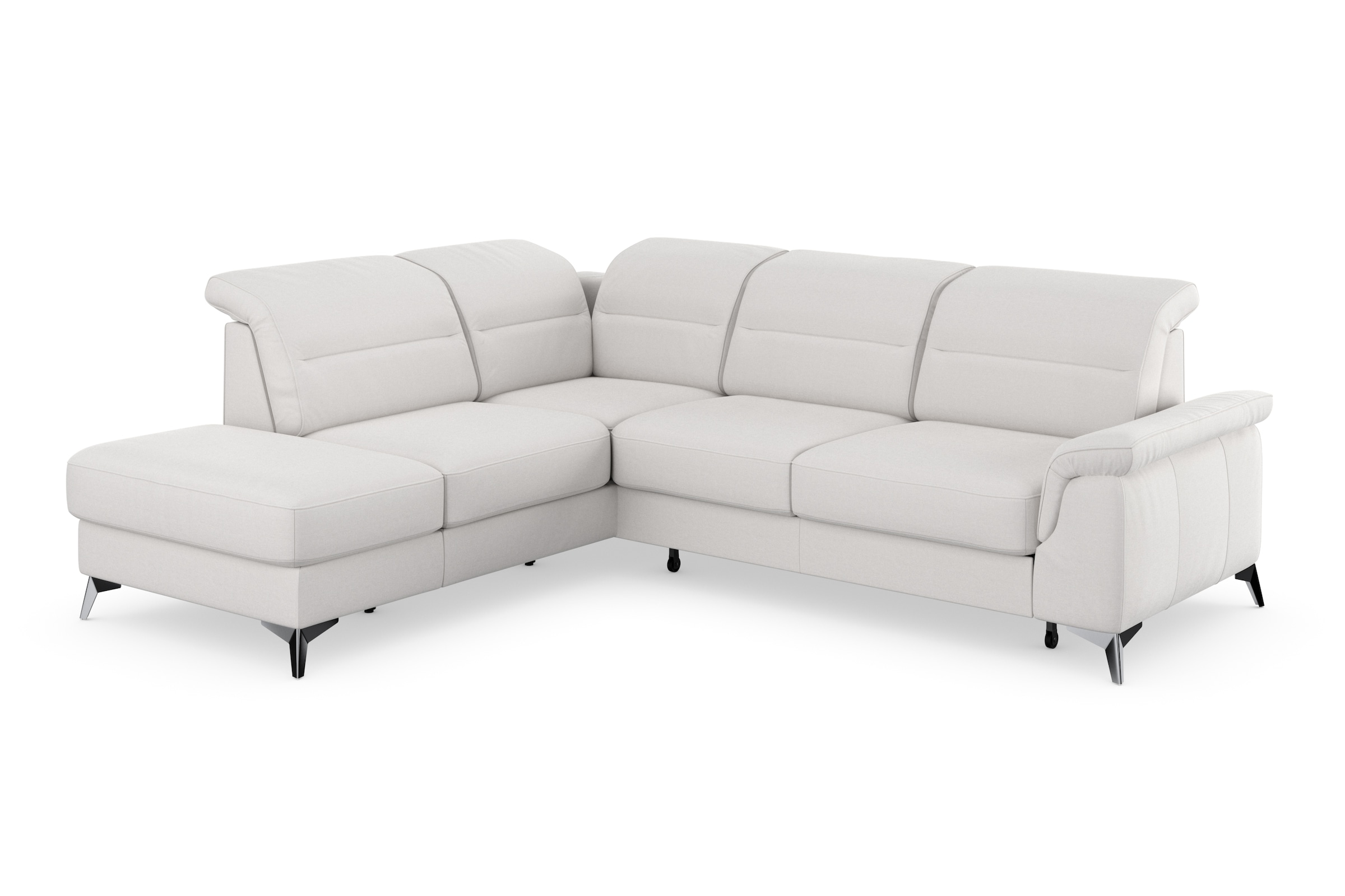 sit&more Ecksofa »Sinatra L-Form«, mit Ottomane, optional mit Kopfteilverstellung und Armteilfunktion