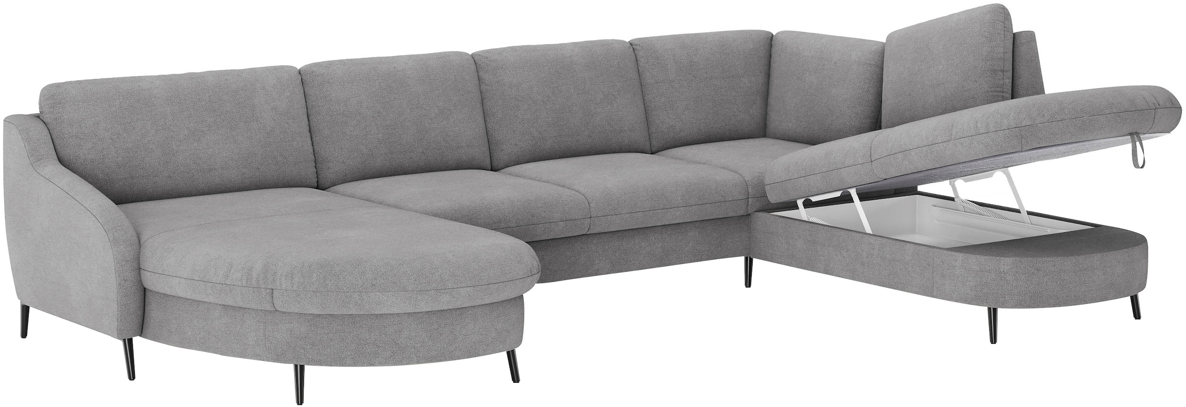 sit&more Wohnlandschaft »Soul U-Form«, wahlweise mit Bett und Bettkasten