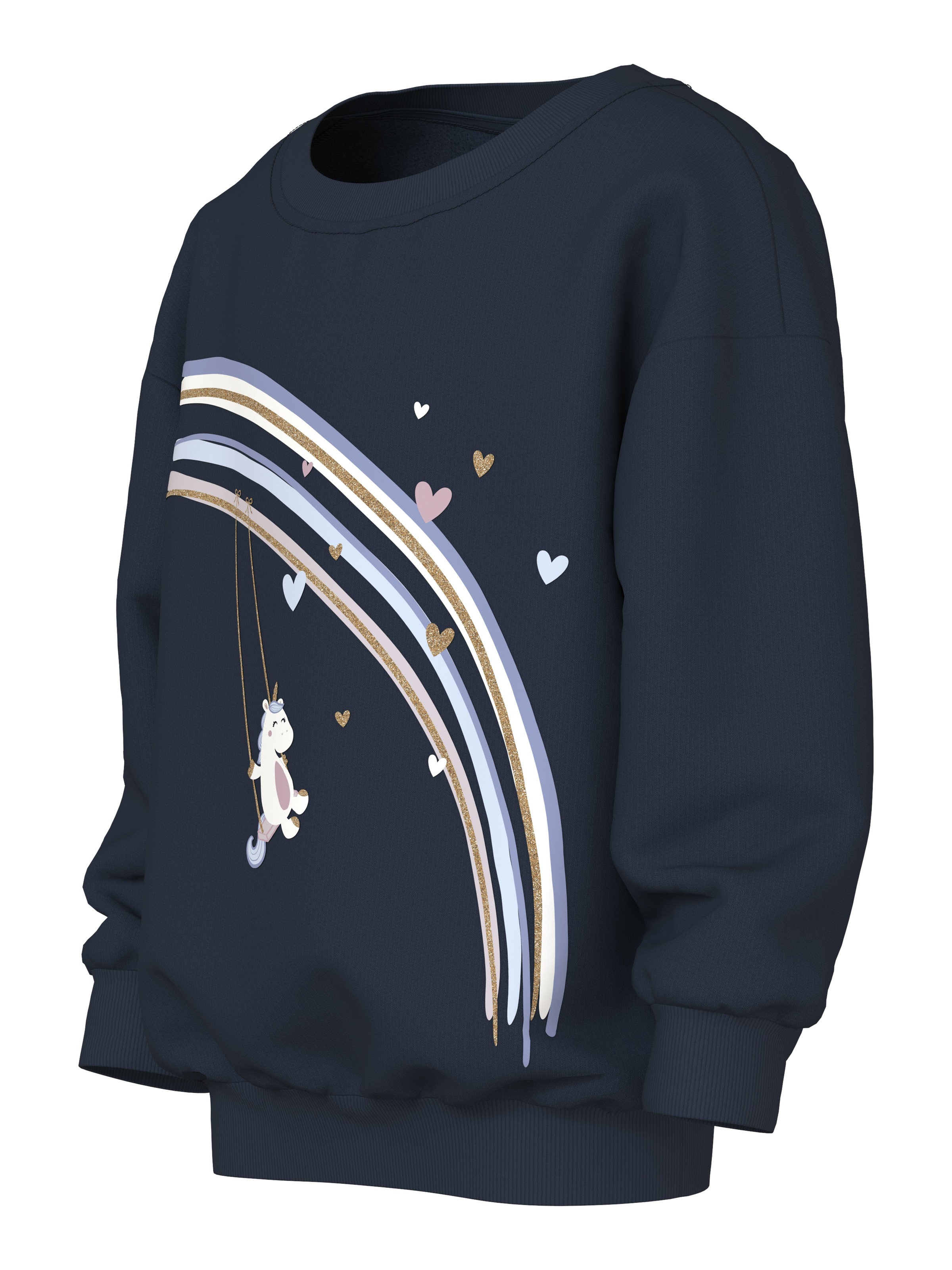 Name It Sweatshirt »NMFVALONA LS LONG RLX SWEAT BRU«
