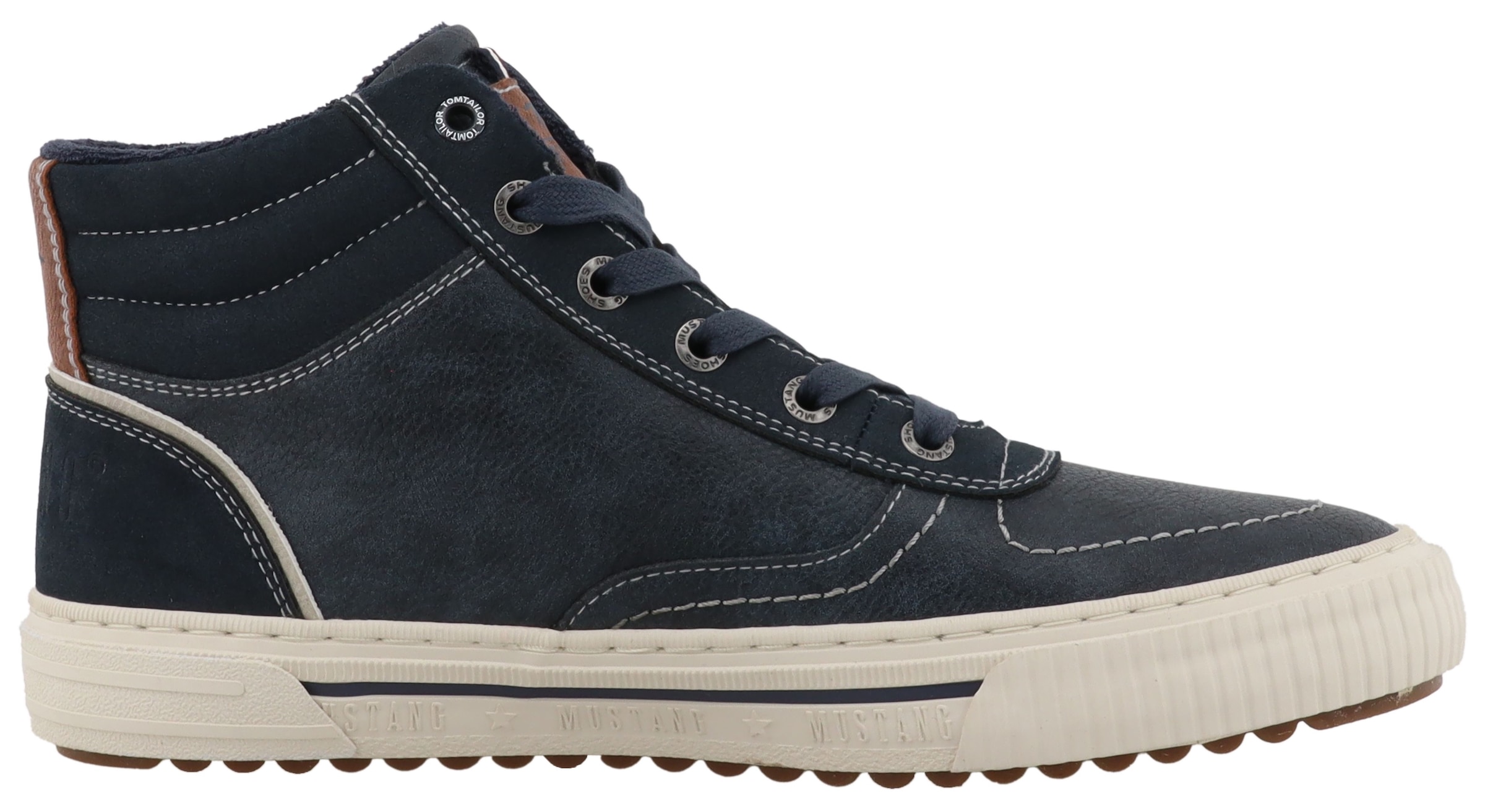 Mustang Shoes Sneaker »Masha«  High Top Sneaker, Schnürboots mit Reißverschluss